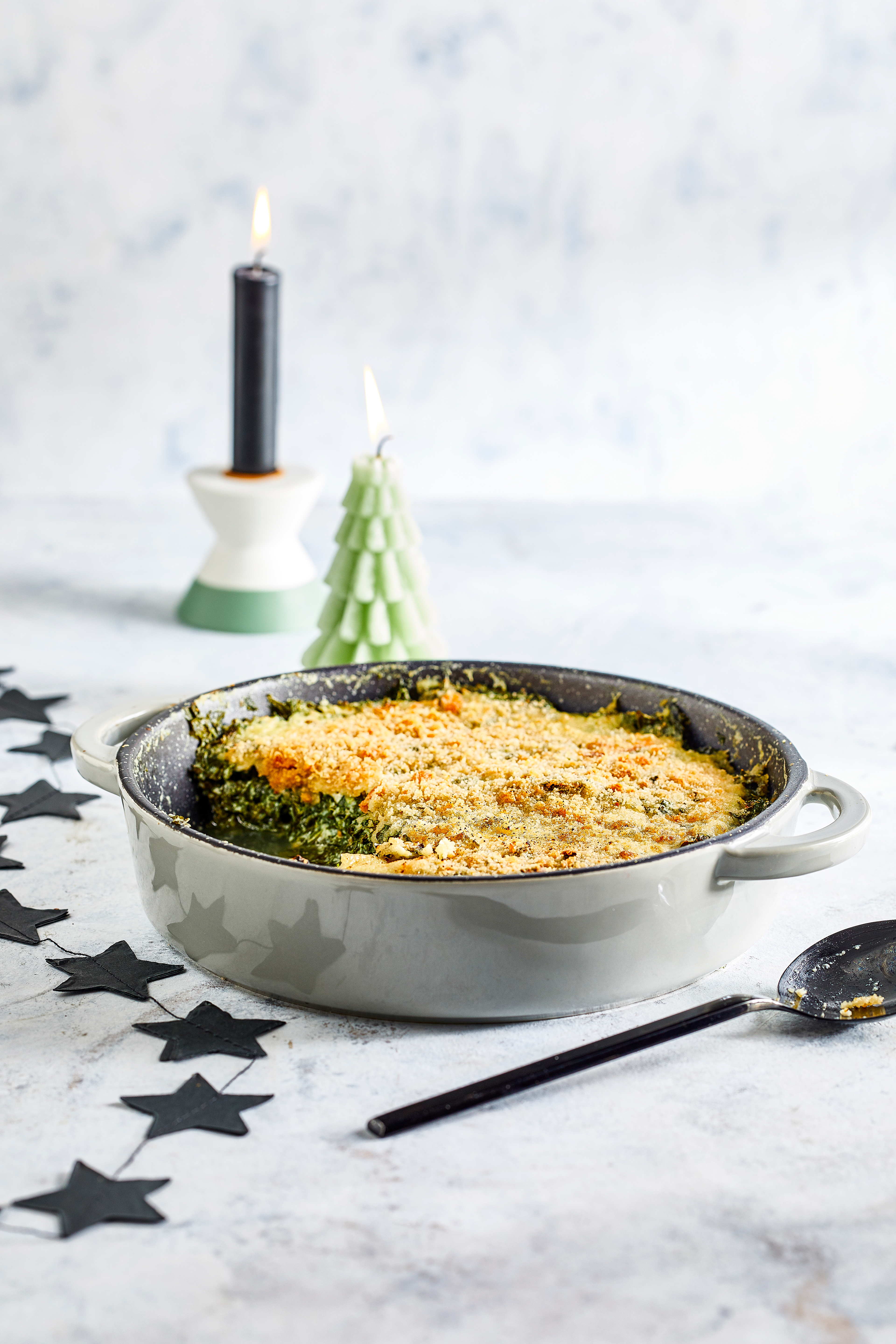 Boerenkoolgratin met parmezaan