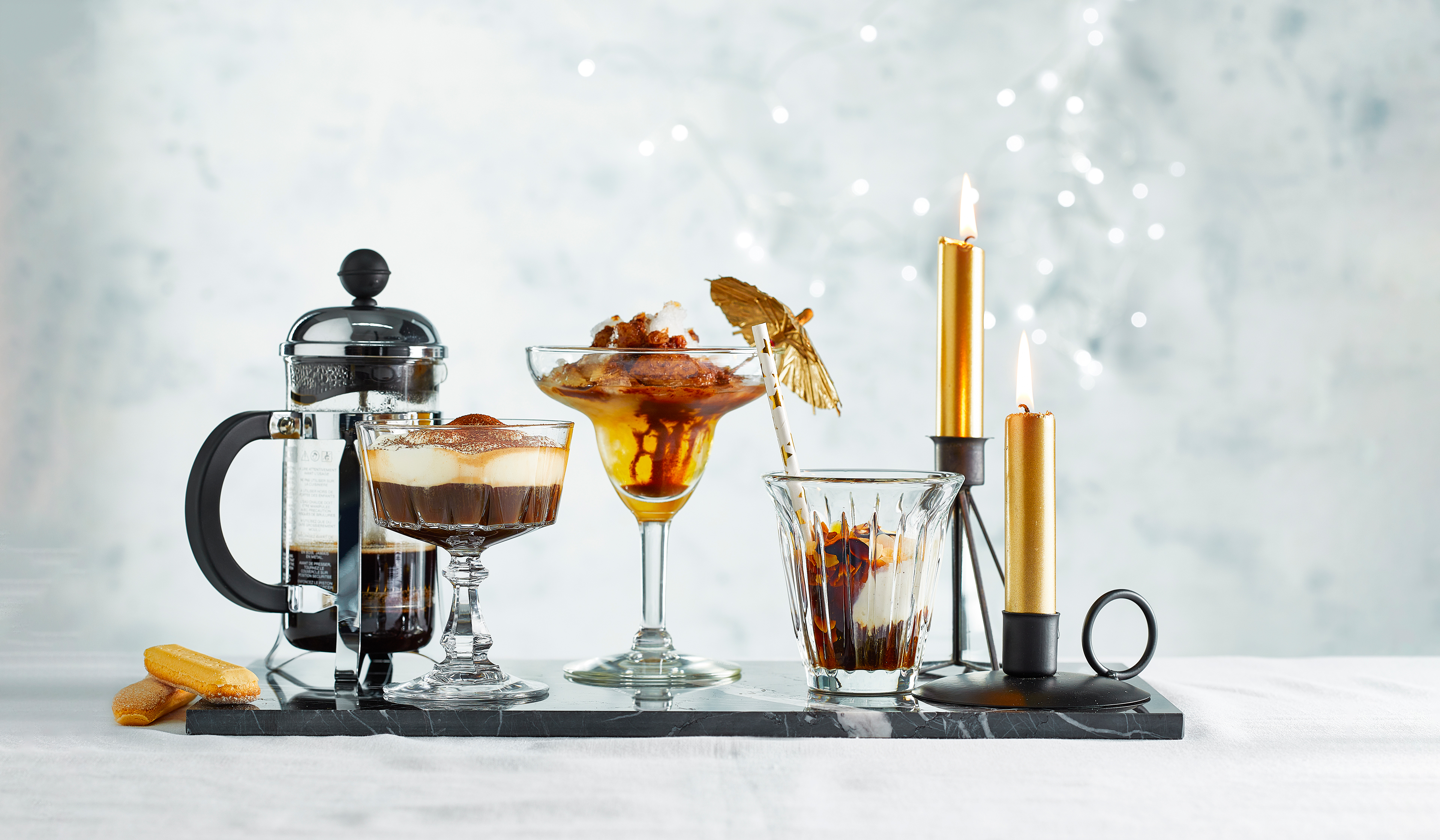 Espresso met vanille-koffiesiroop