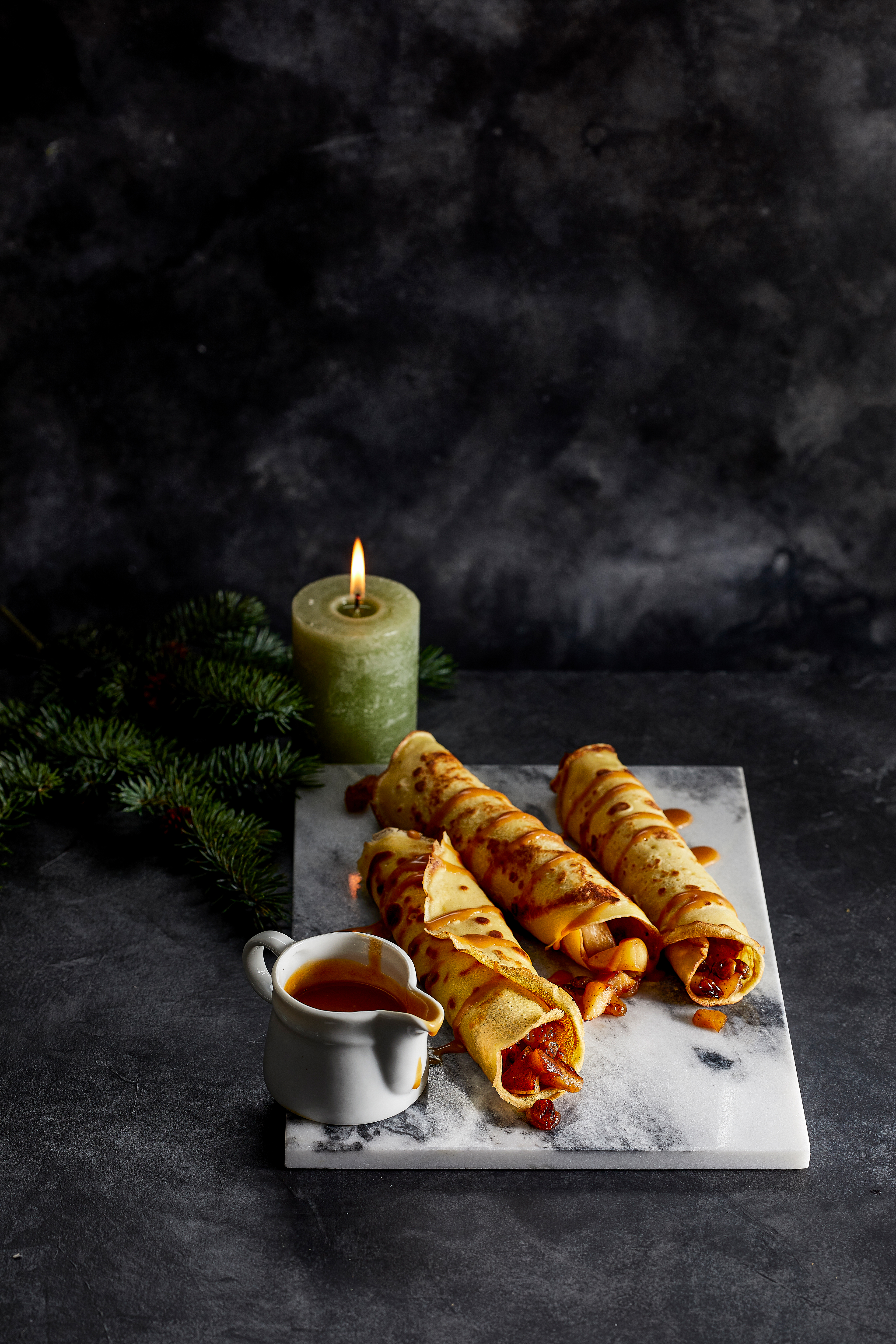 Appelrolletjes met gezouten karamel