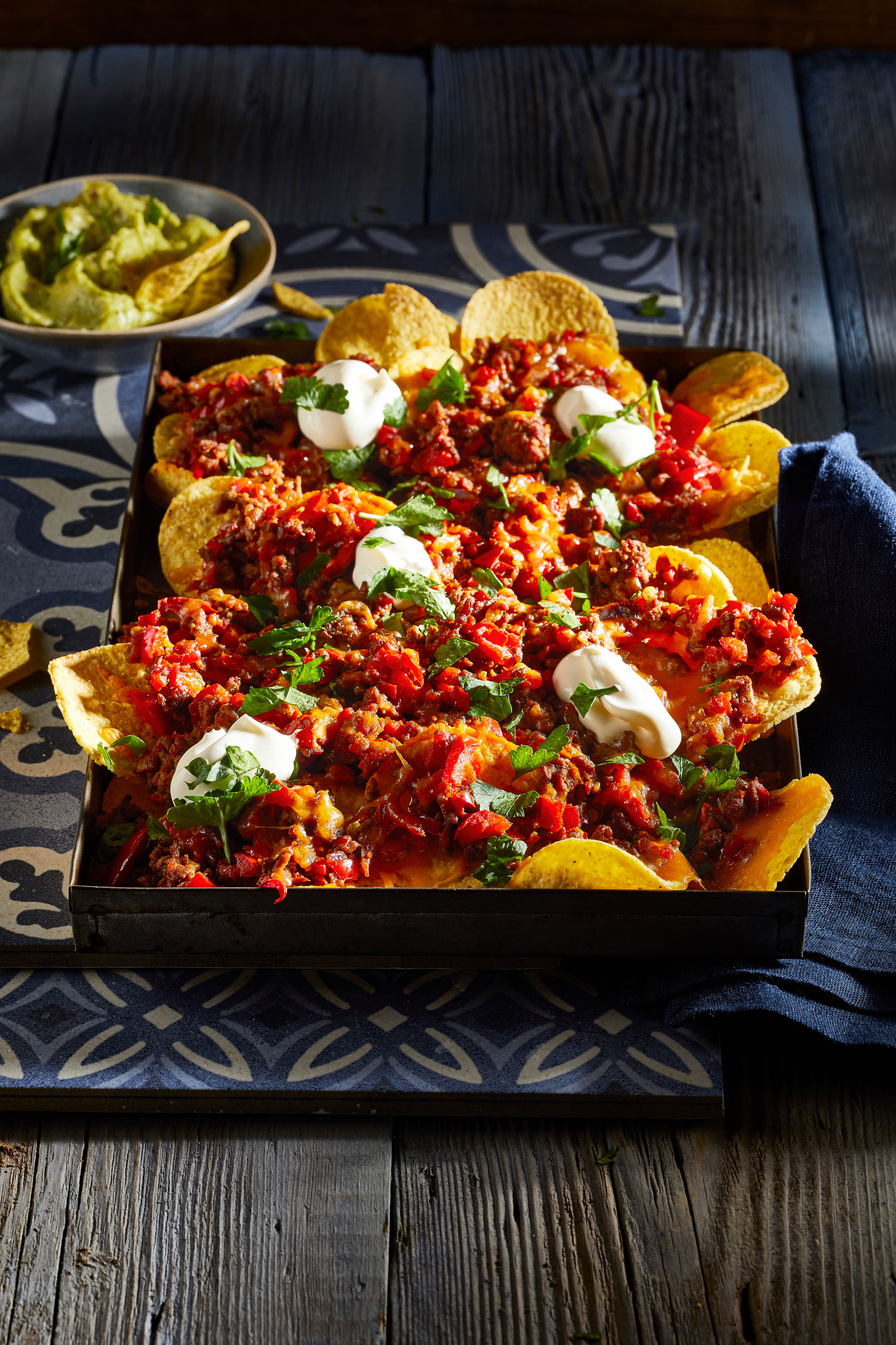 Chiligehakt met chips