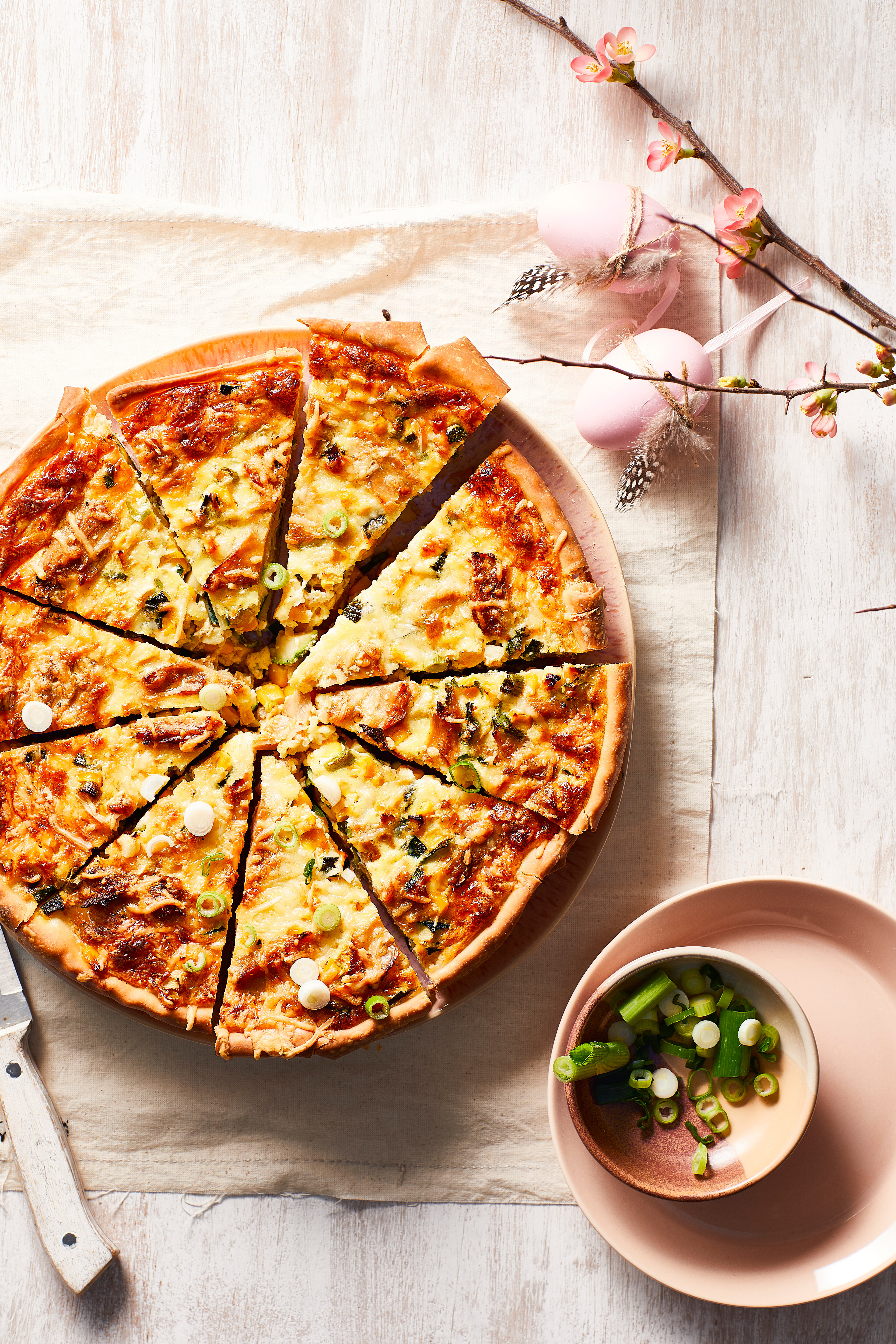 Hartige maistaart met cajunkruiden