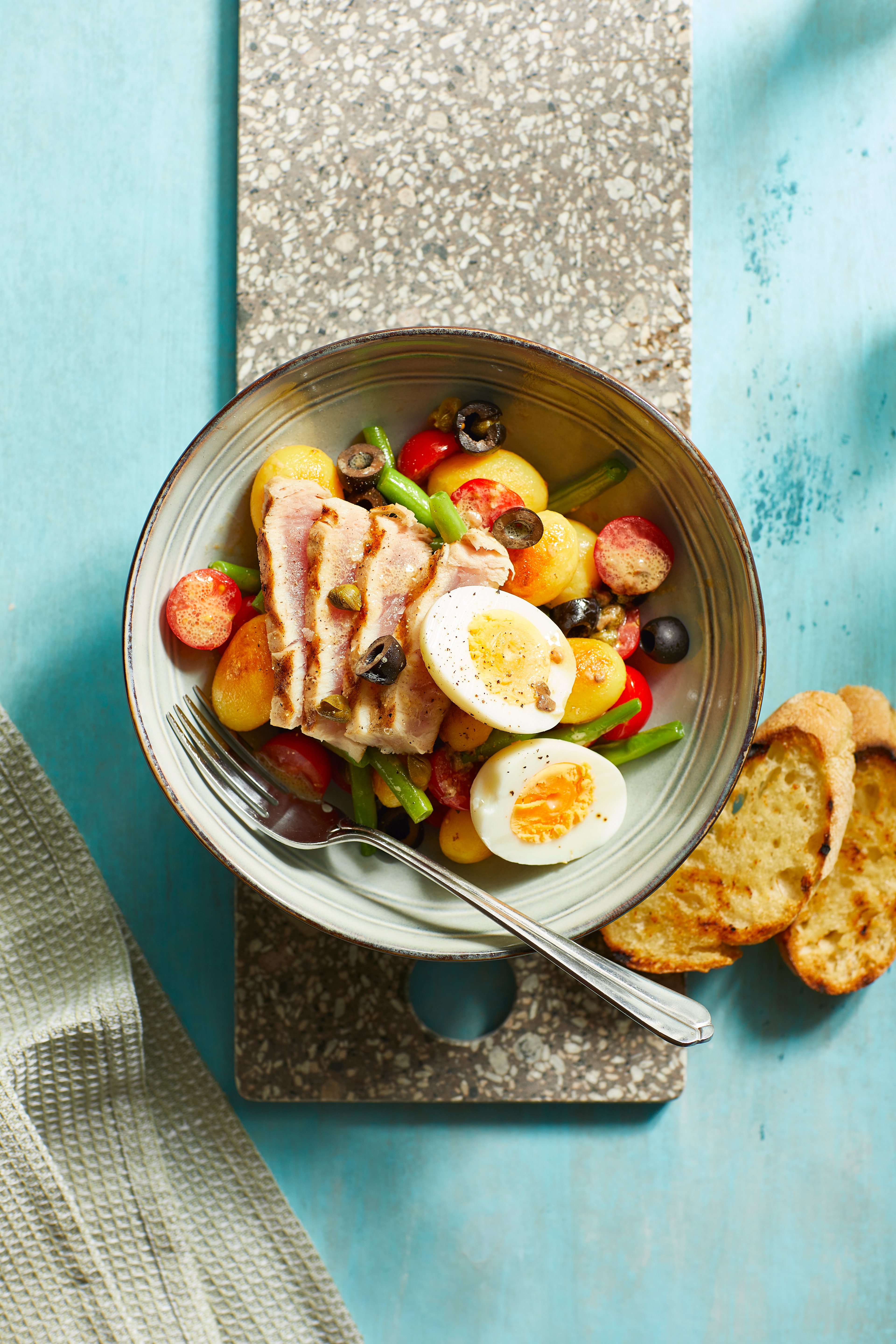 Lauwwarme salade niçoise