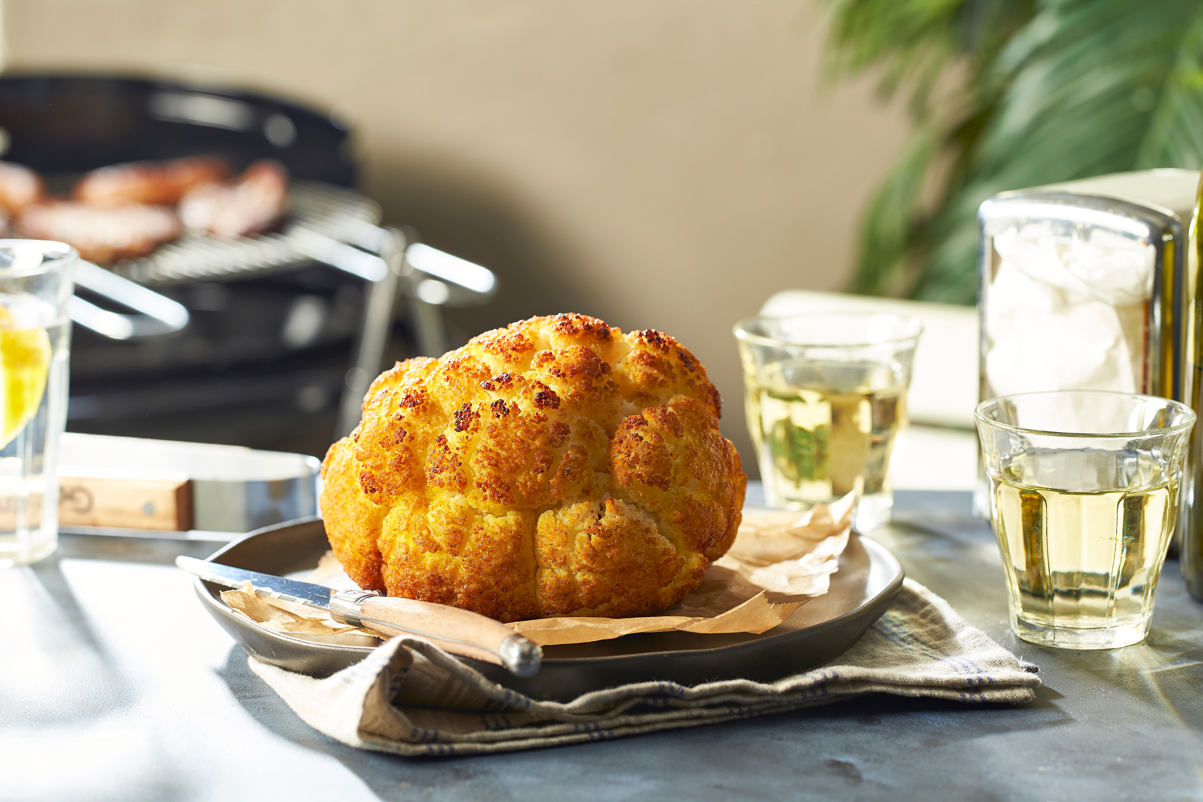 Geroosterde kerriebloemkool