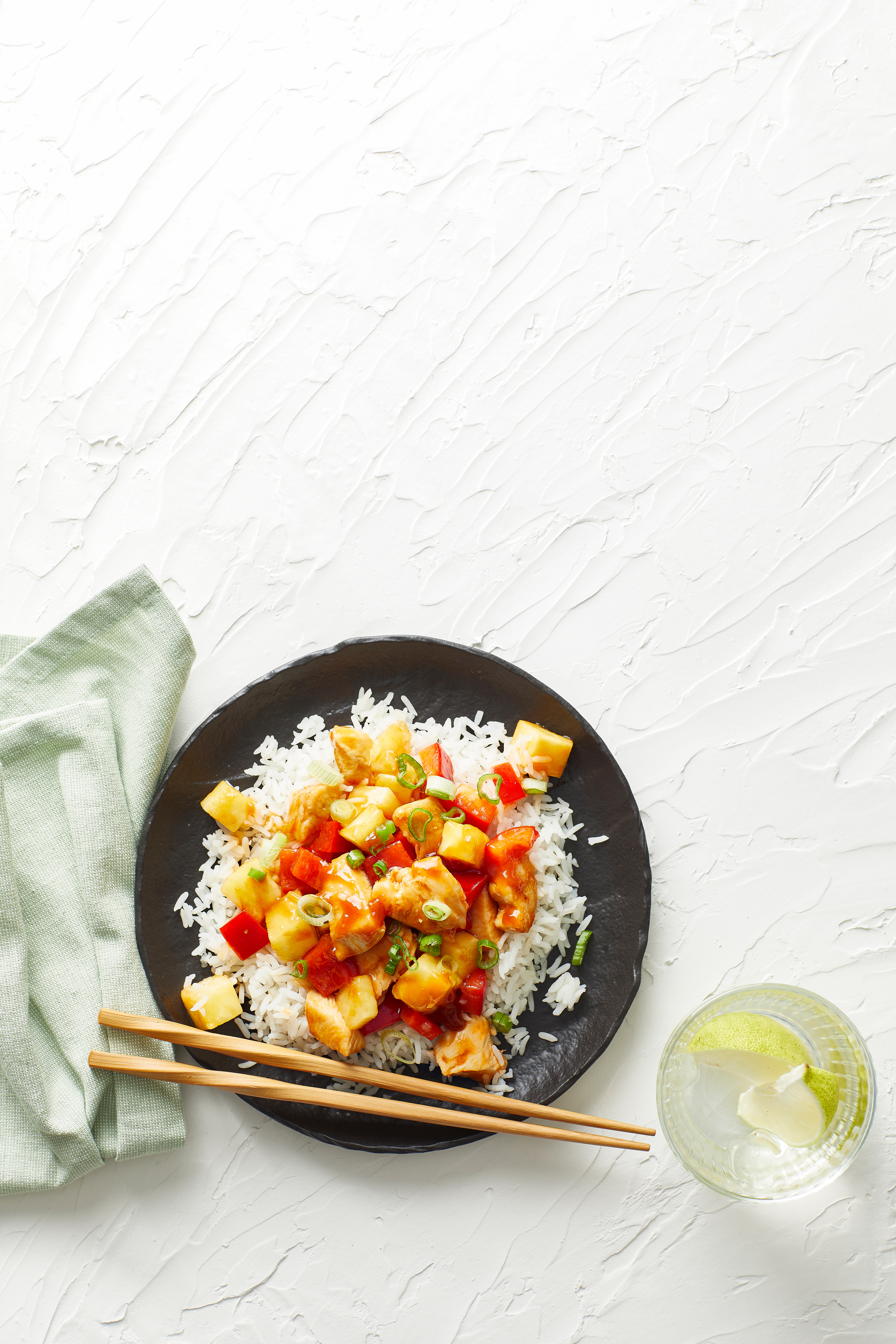 Zoetzure kip met ananas