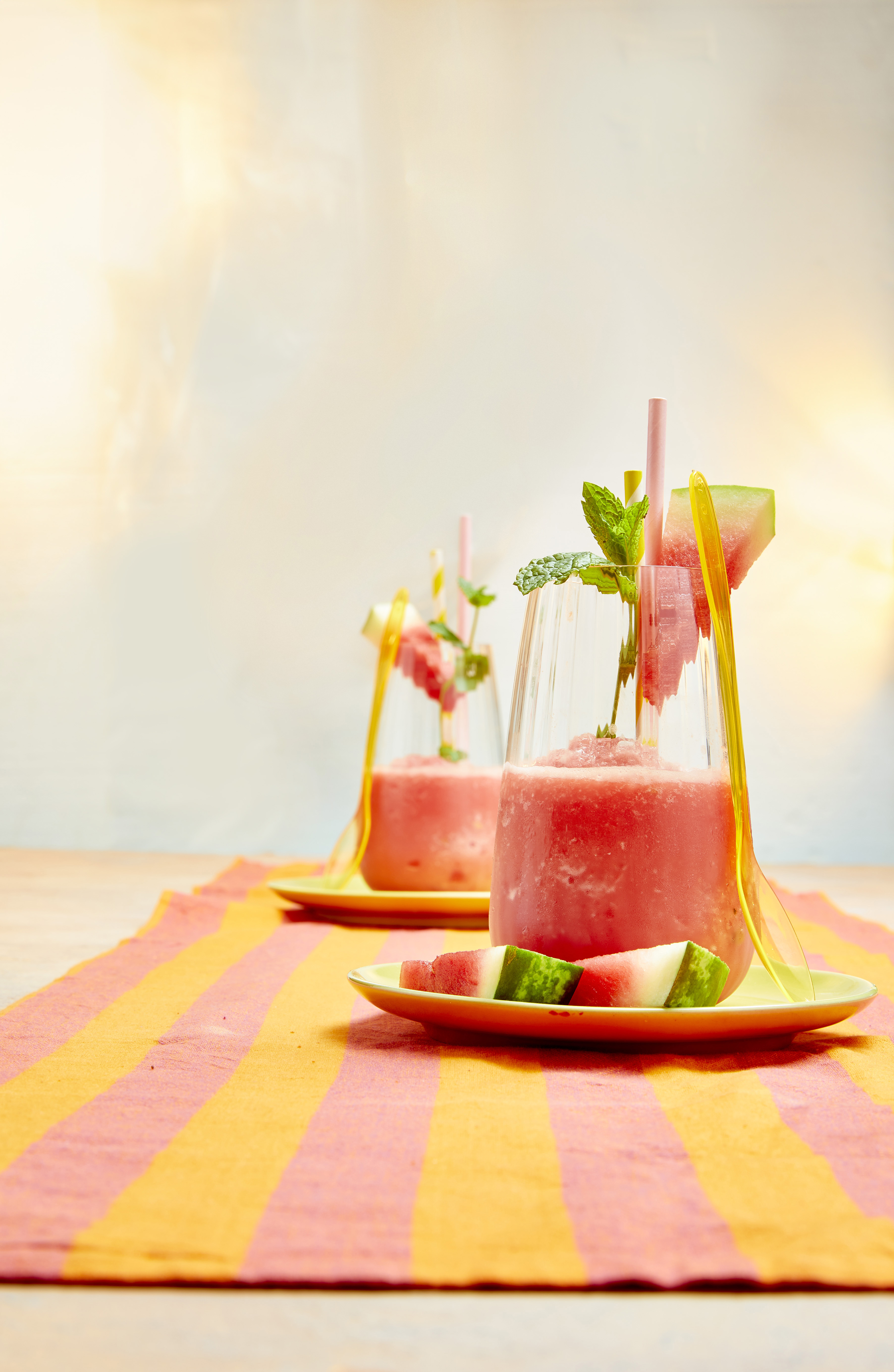 Tropical watermeloen-slush