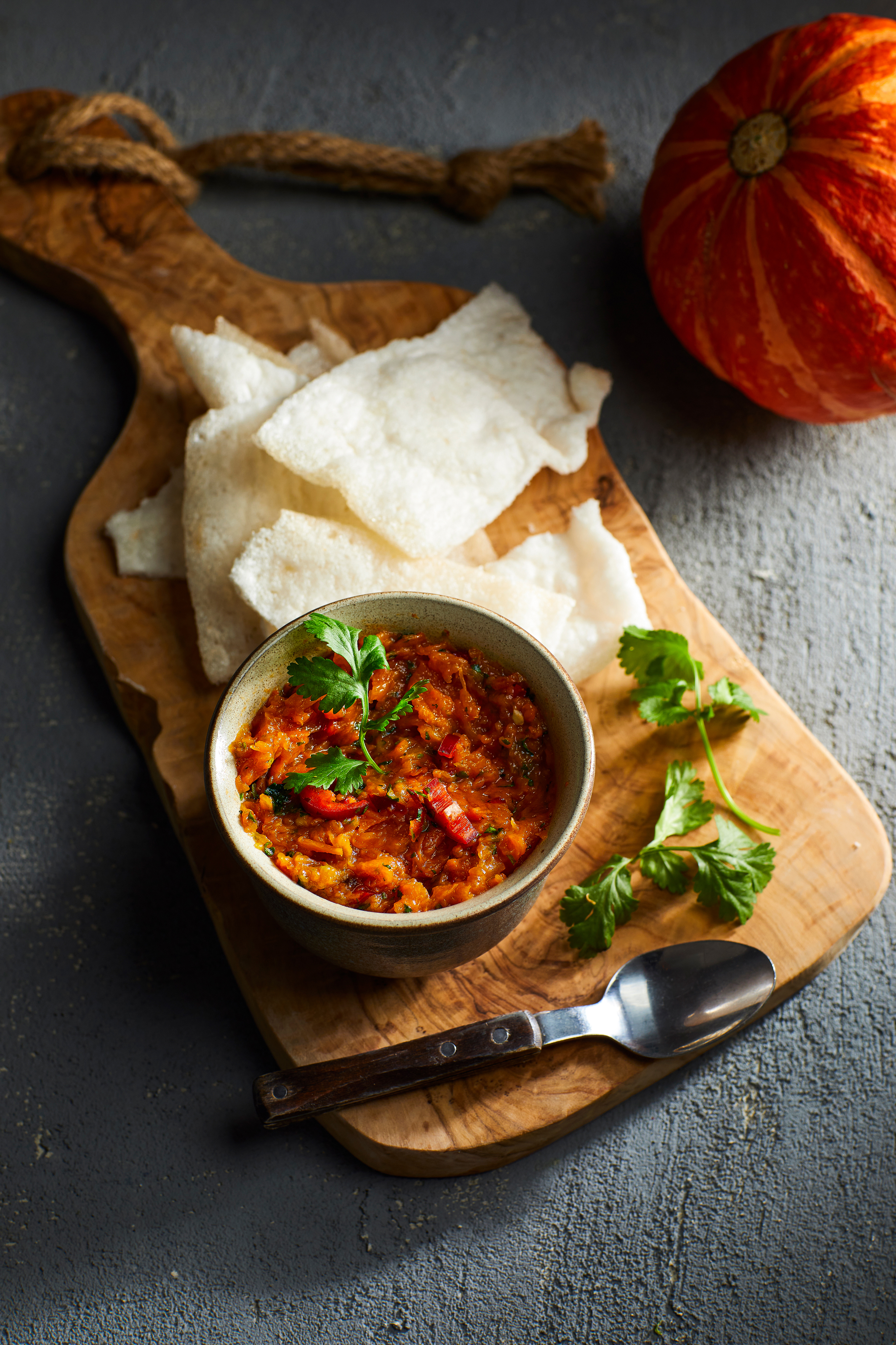 Pompoenspread met koriander