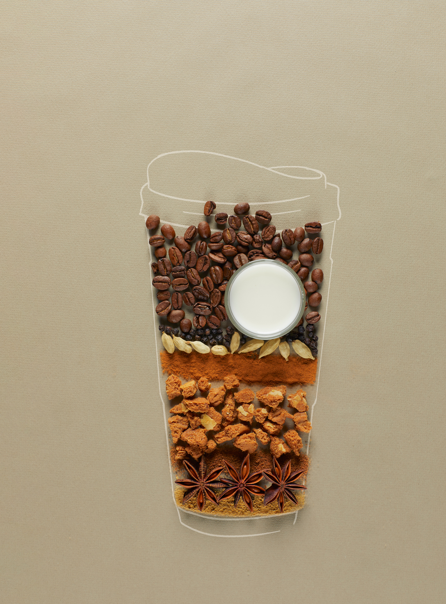 Dirty chai latte met speculaas