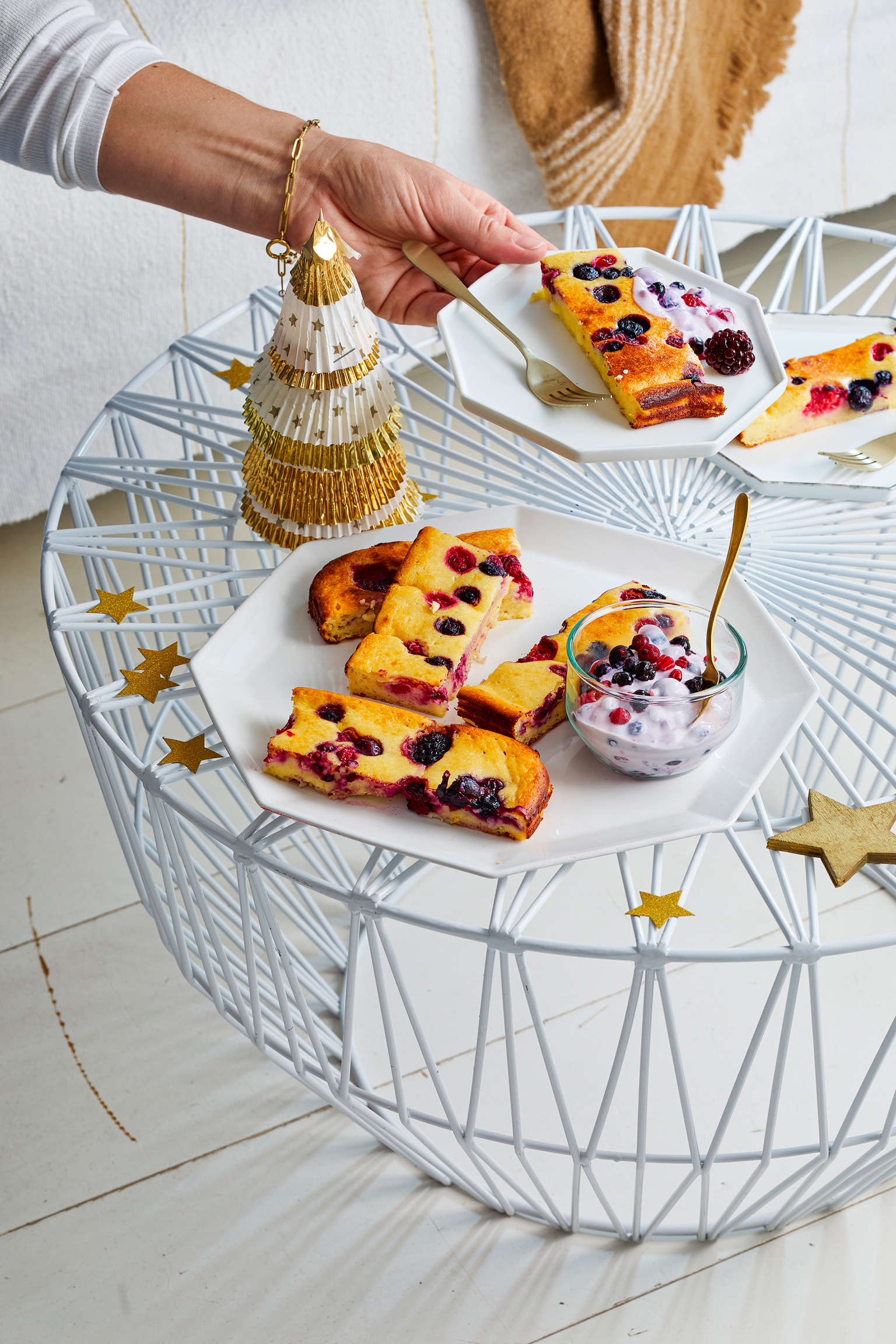 Ovenpannenkoek met bosvruchten-ricotta