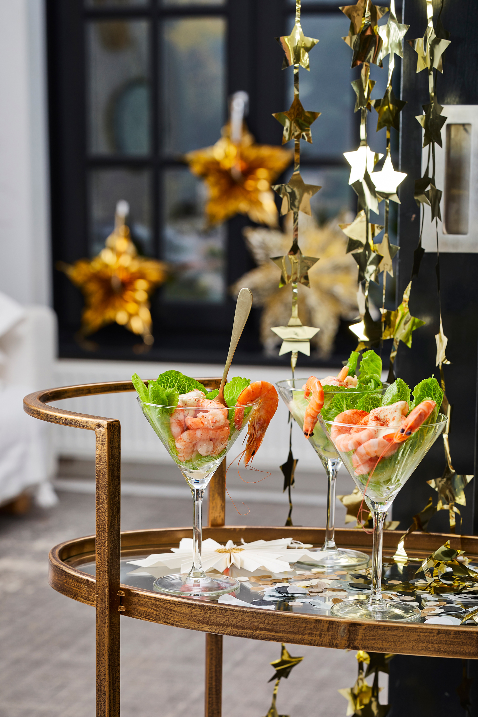 Feestelijke garnalencocktail