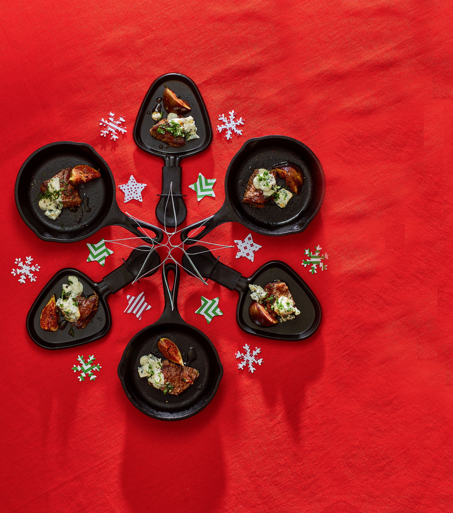 Biefstukje met blauwe kaas