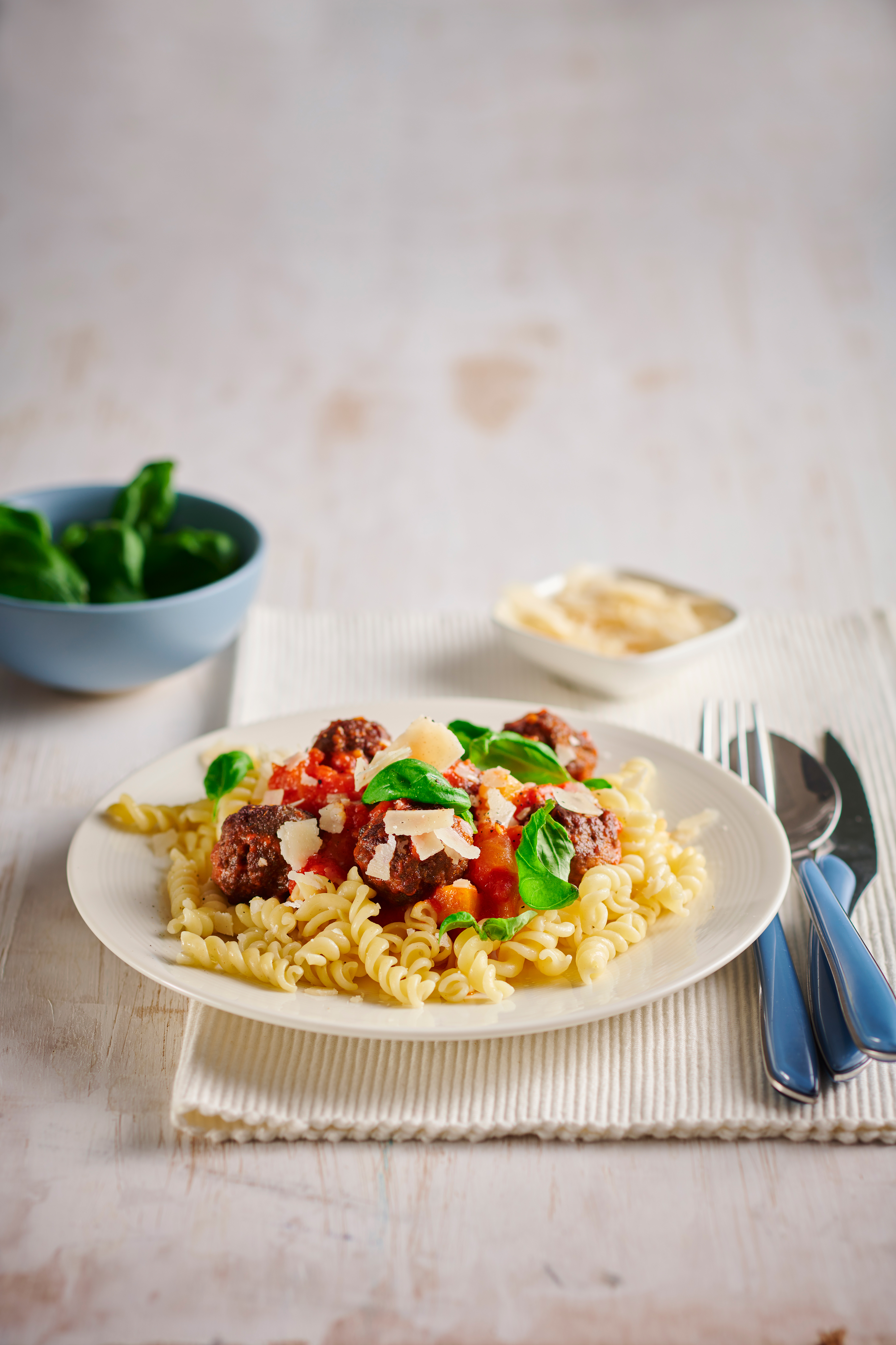 Fusilli met venkel-gehaktballetjes