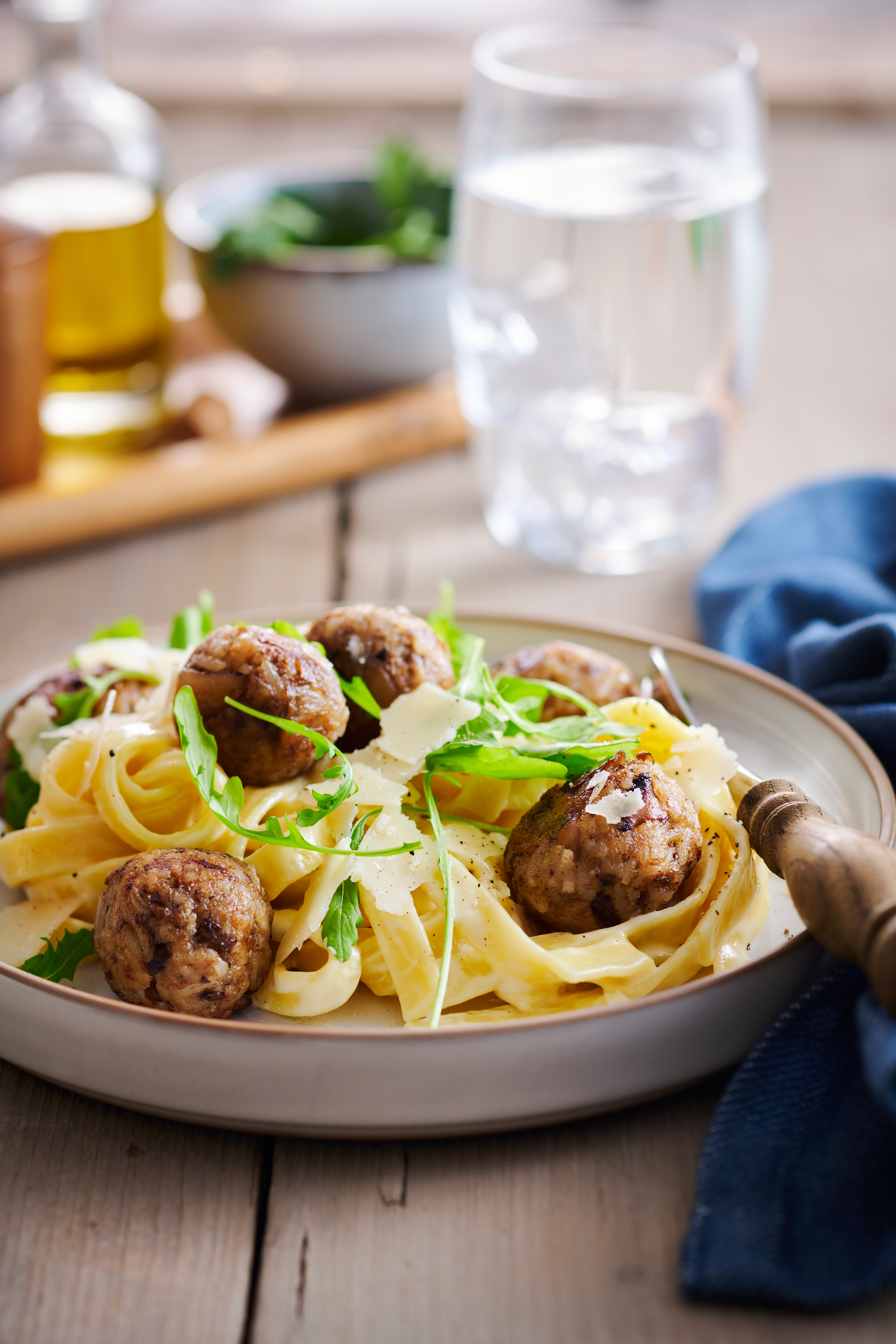 Paddenstoelenballetjes met tagliatelle