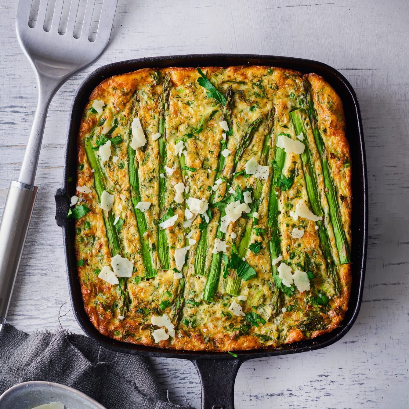 Frittata met groene asperges