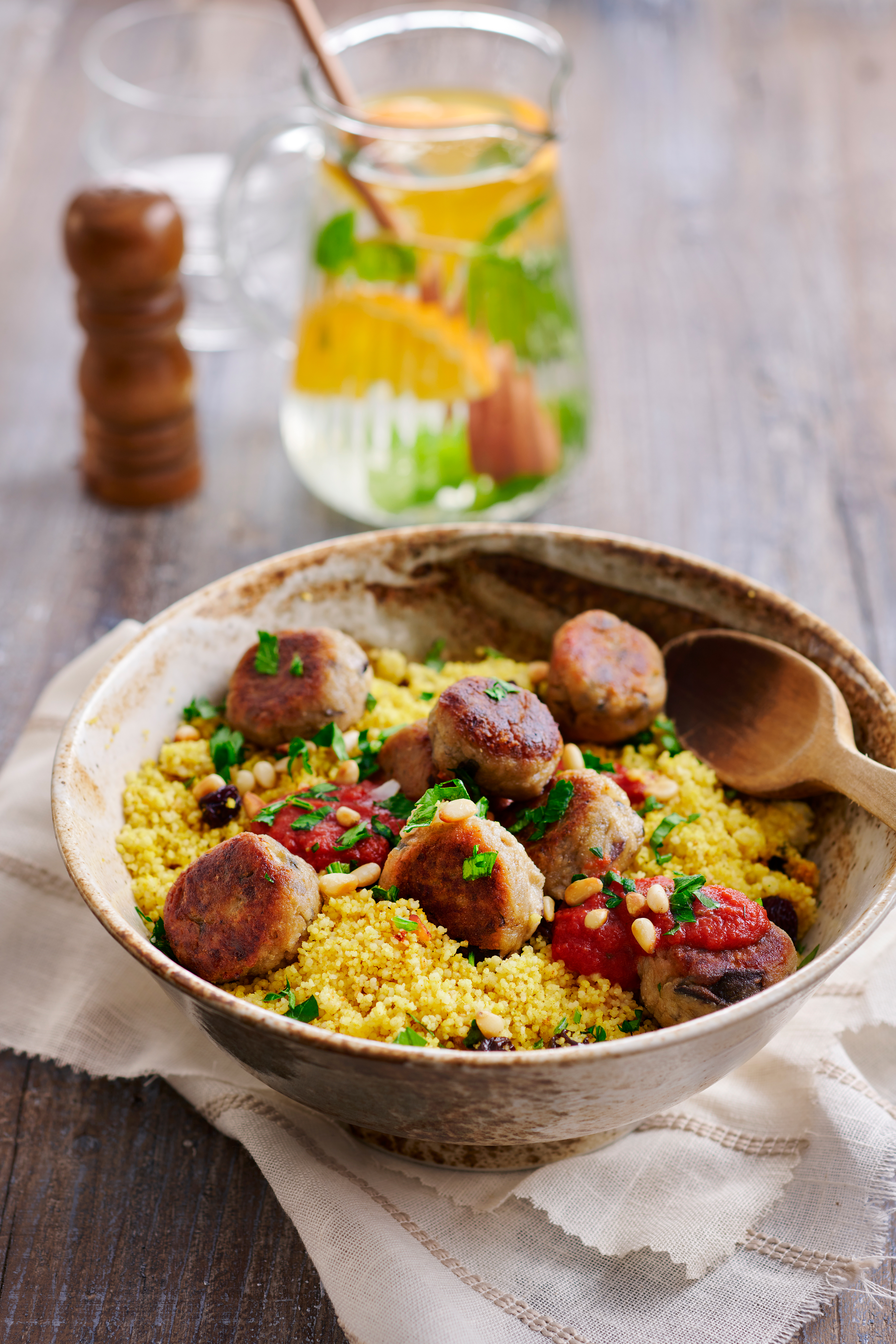 Caponata-balletjes met couscous