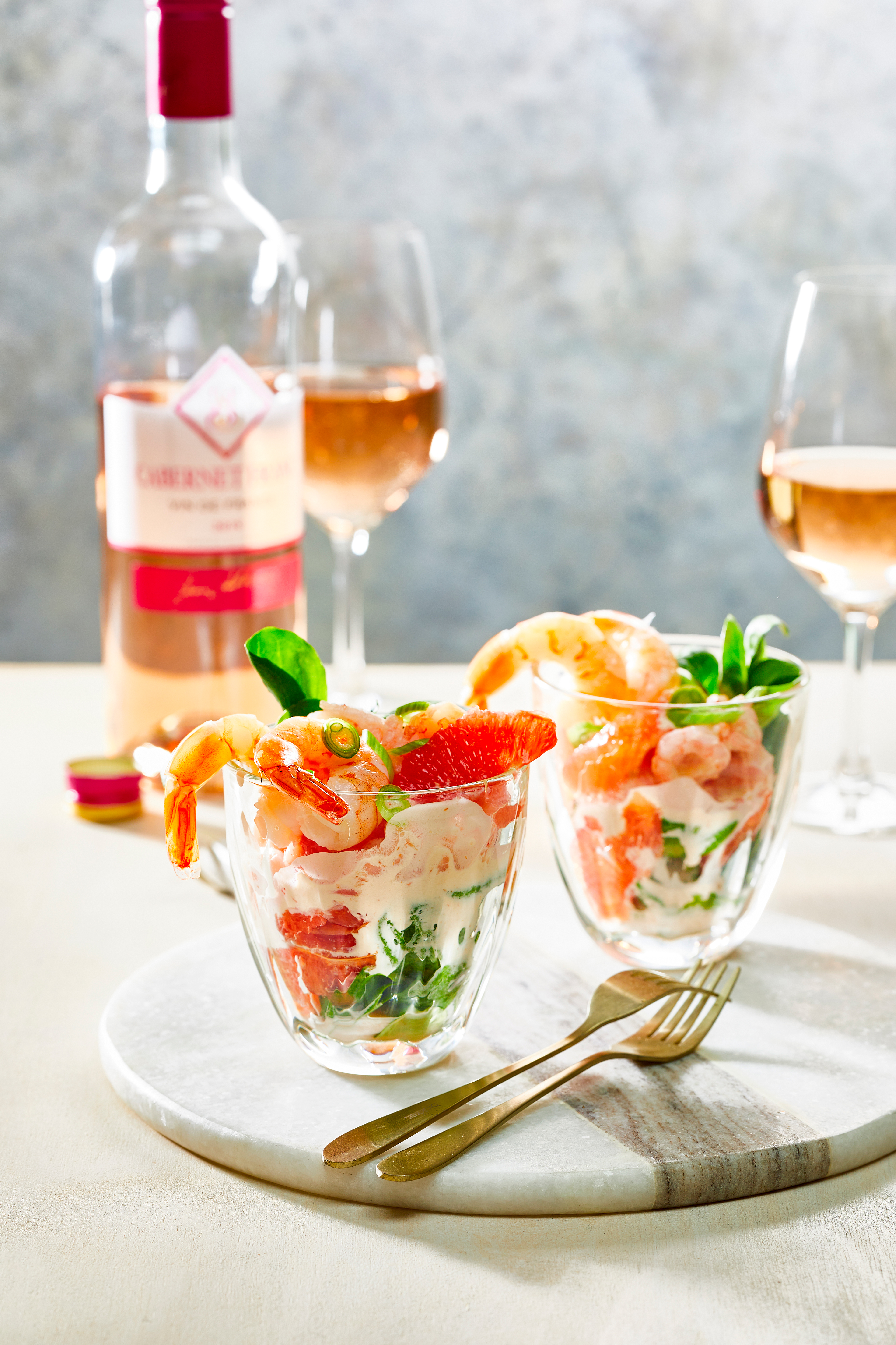 Garnalensalade met grapefruit