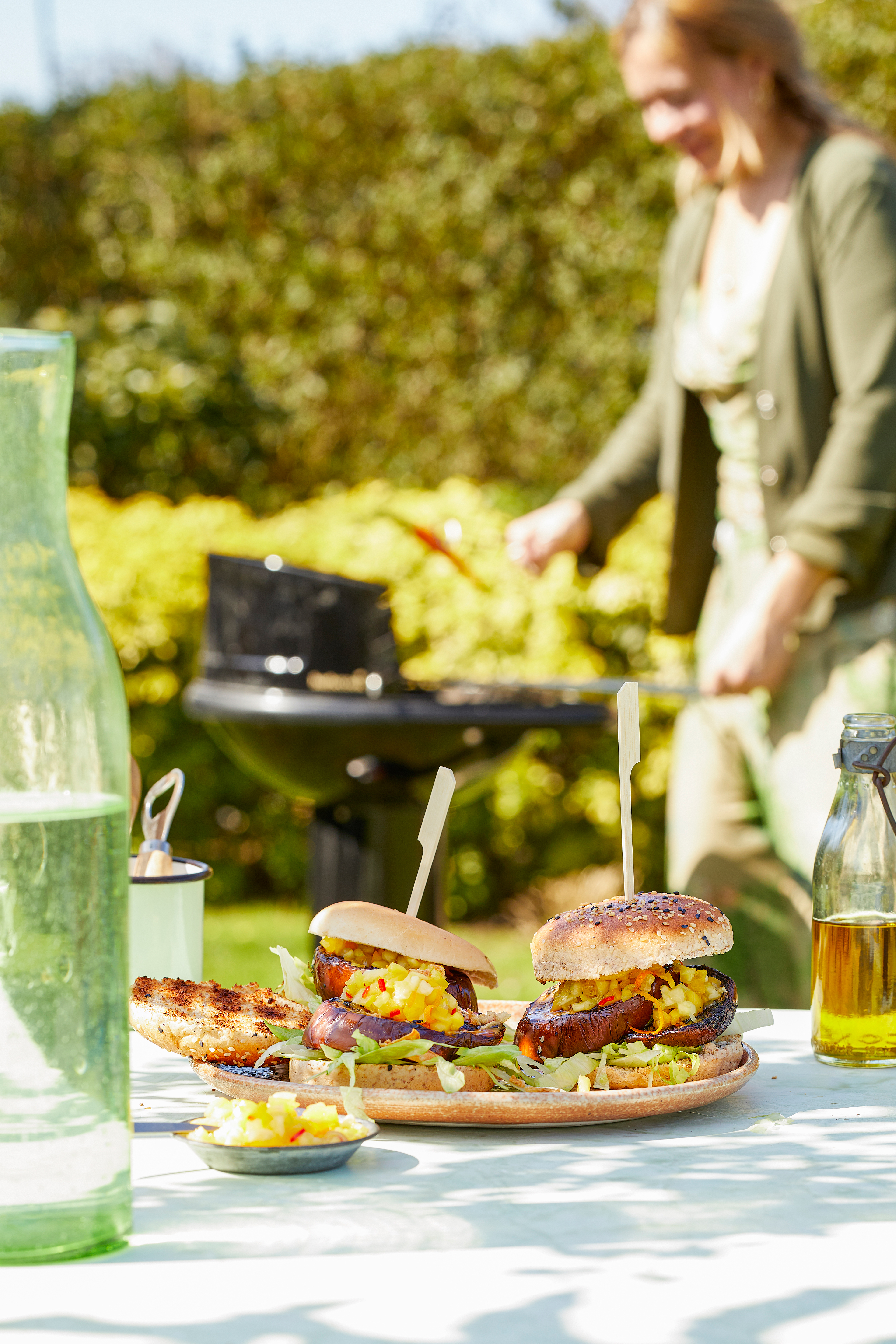 Thaise aubergineburgers