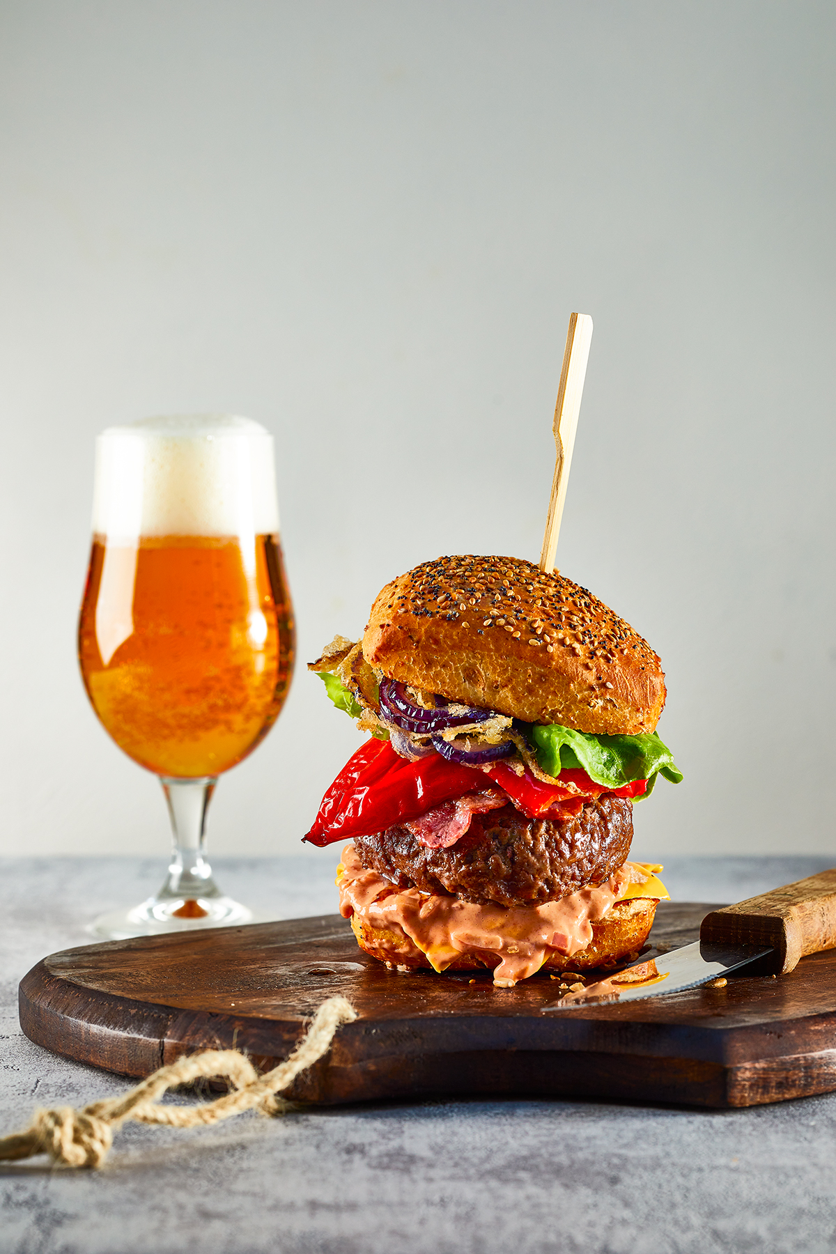 Ultieme bacon-cheddar burger