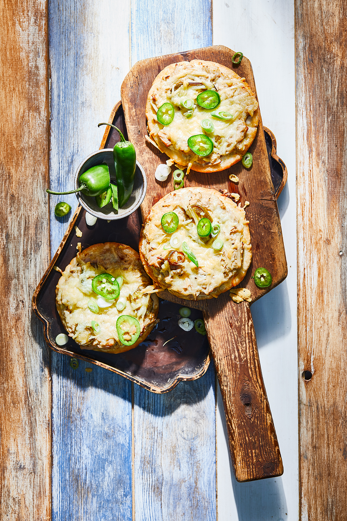 Pita spicy tuna melt