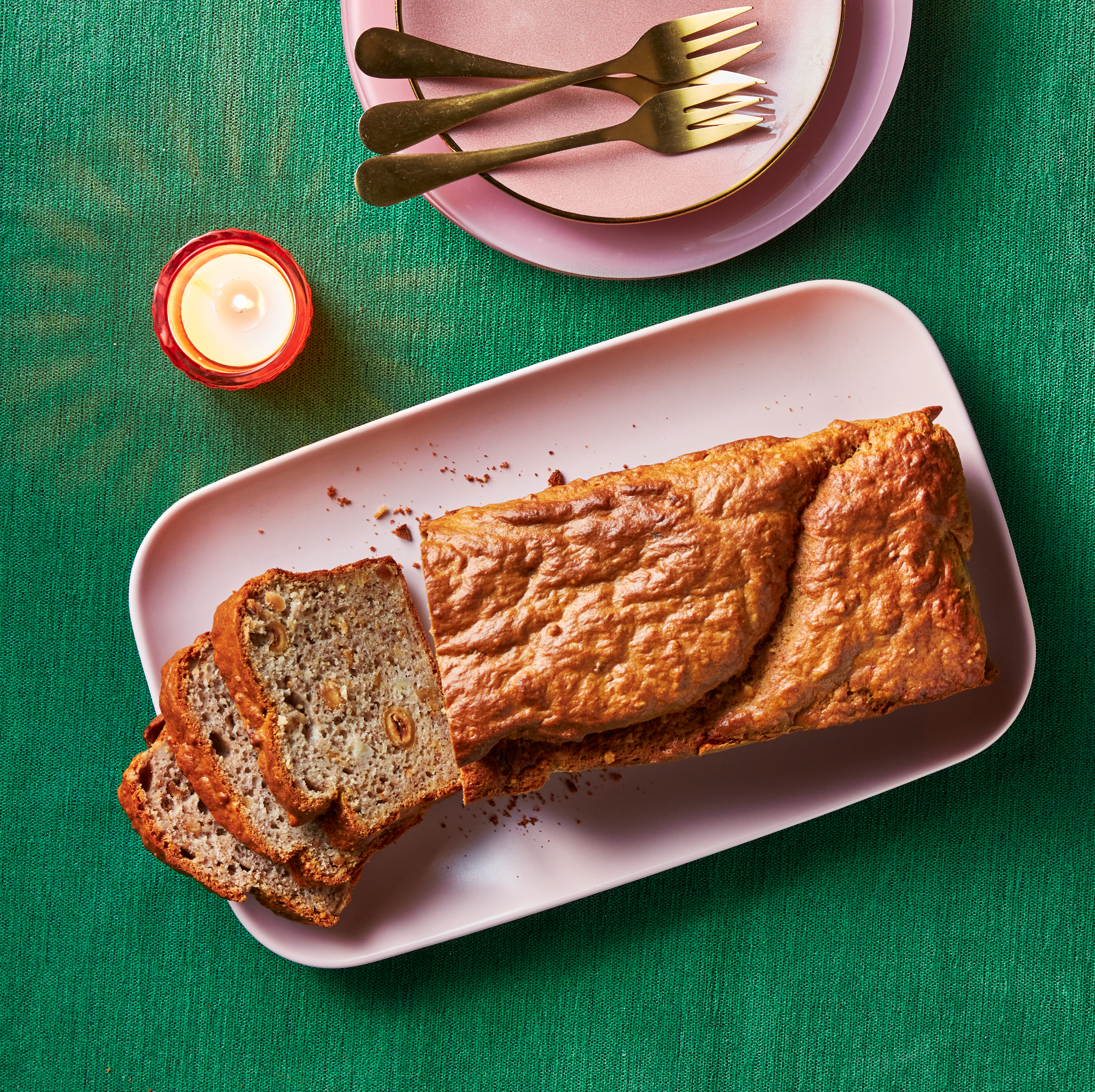 Bananenbrood met hazelnoot