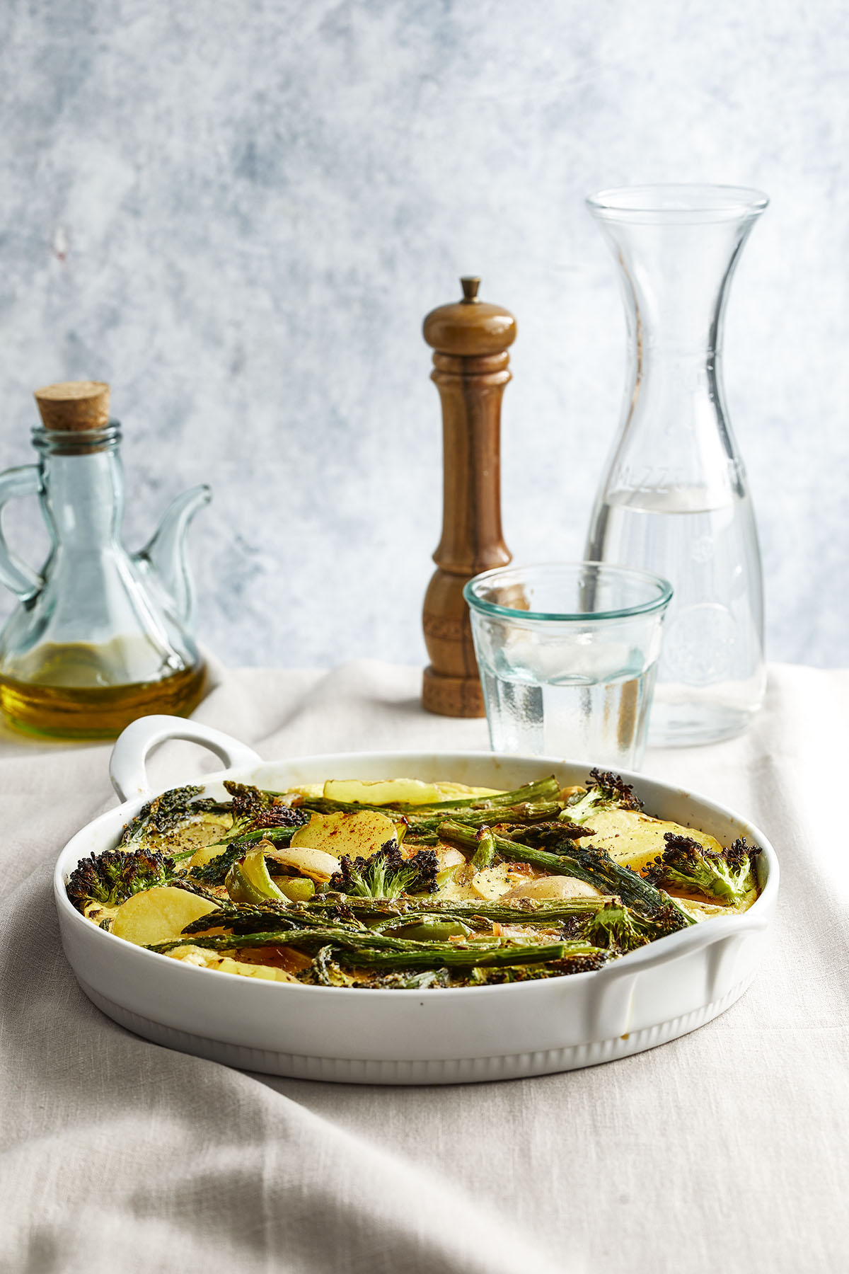 Maaltijdtortilla met geroosterde groenten