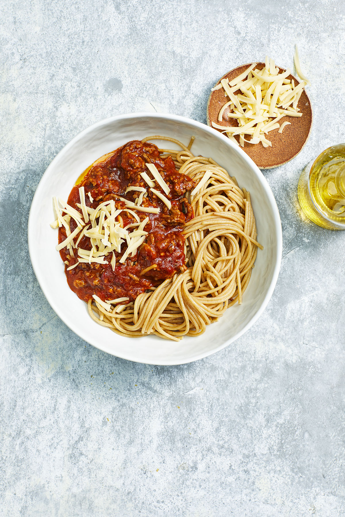 Spaghetti met tomaten-gehaktsaus