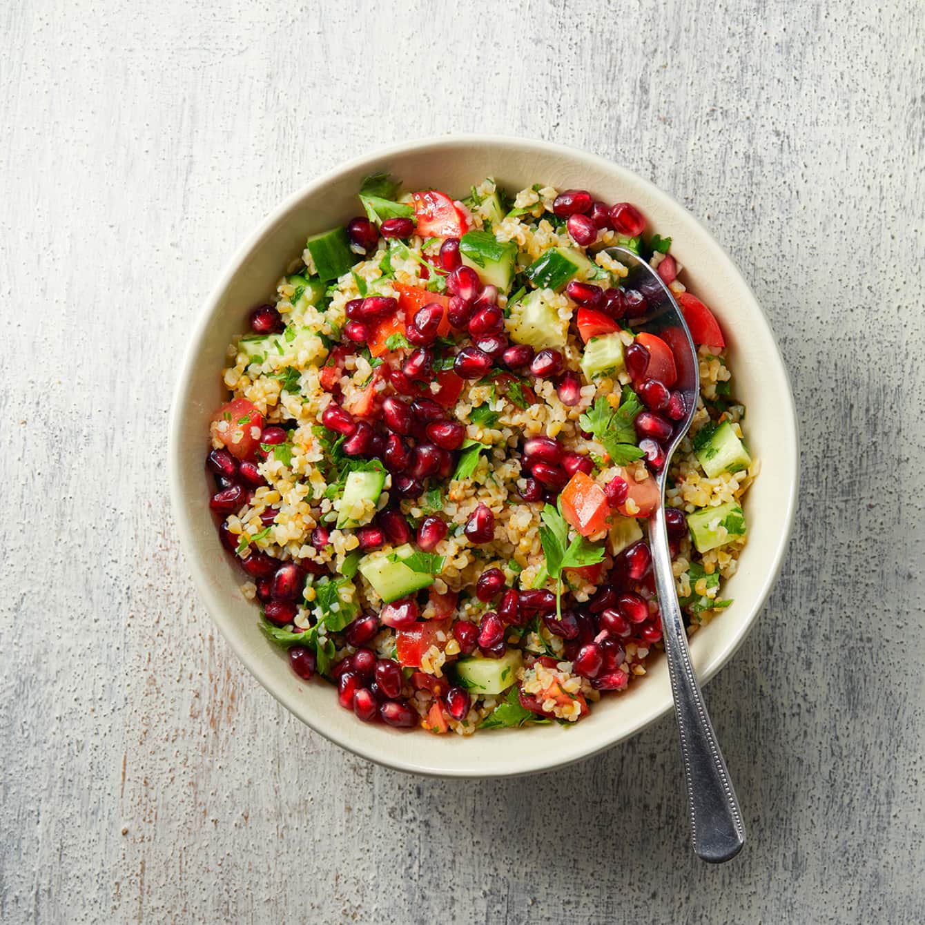 Taboulésalade met granaatappel