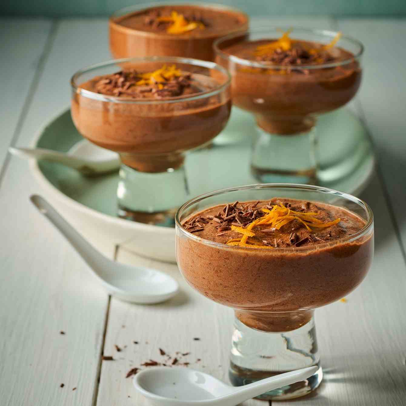 Chocolademousse met koffiekaramel