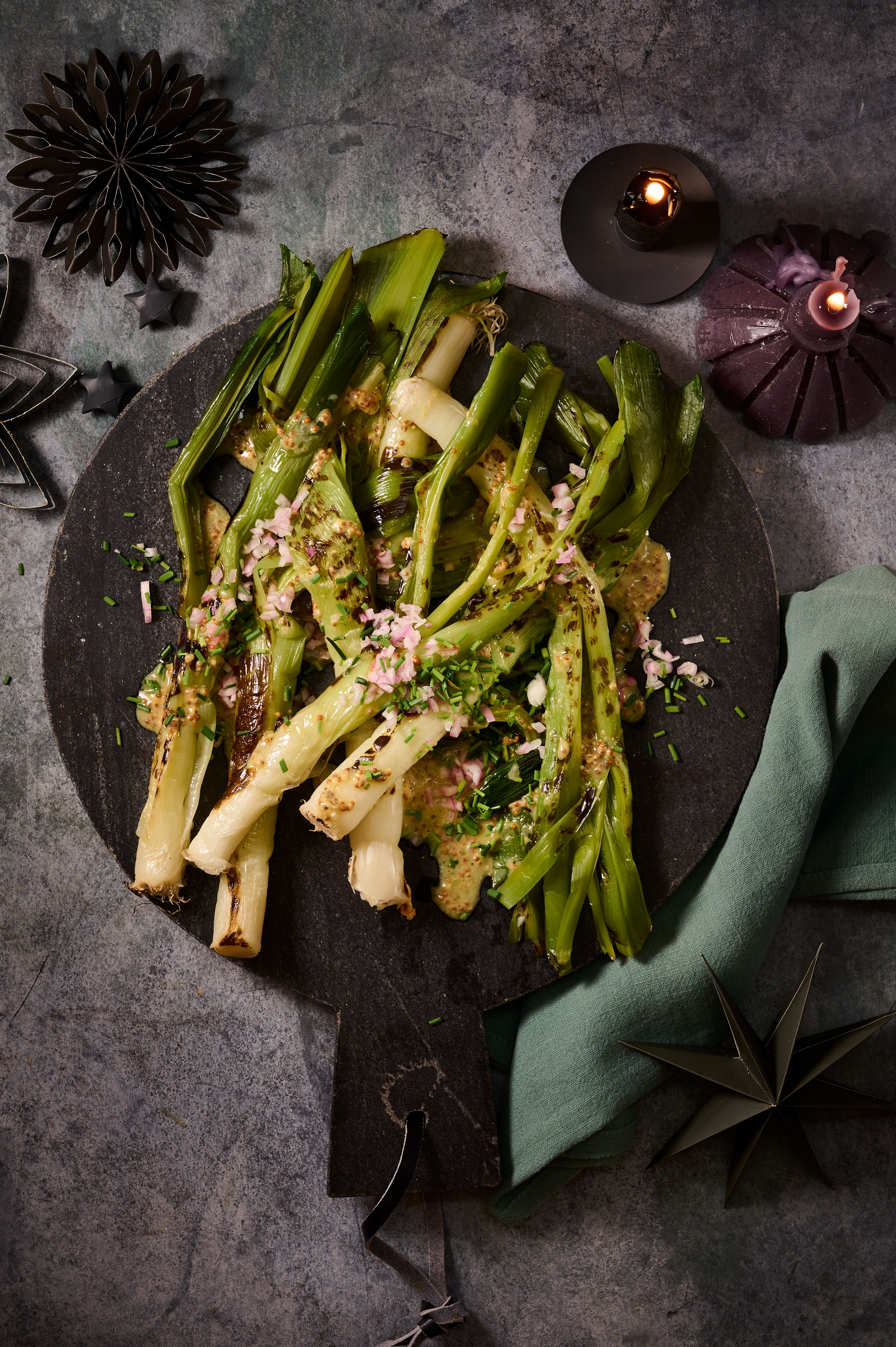 Prei met vinaigrette