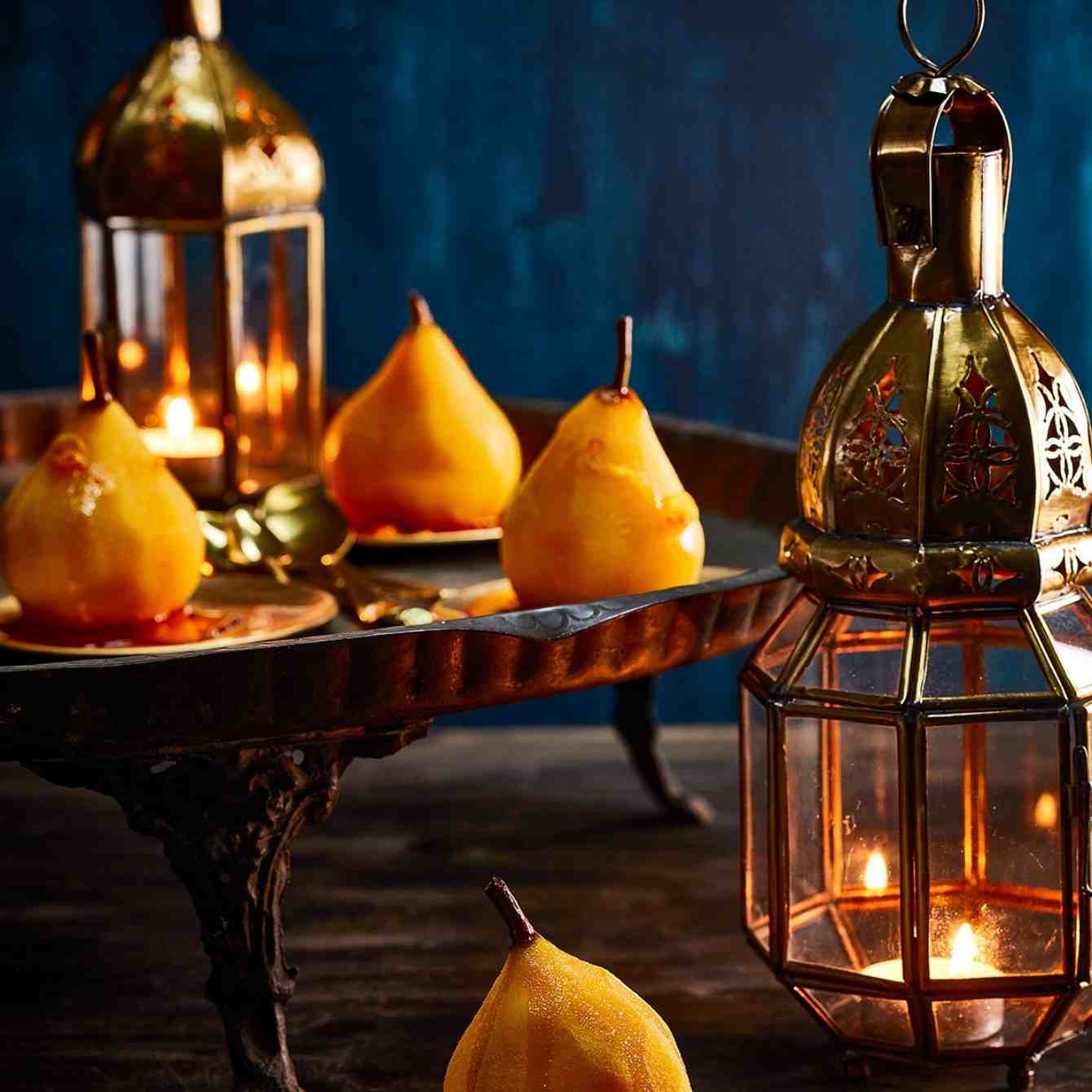 Stoofperen met kardemom en saffraan