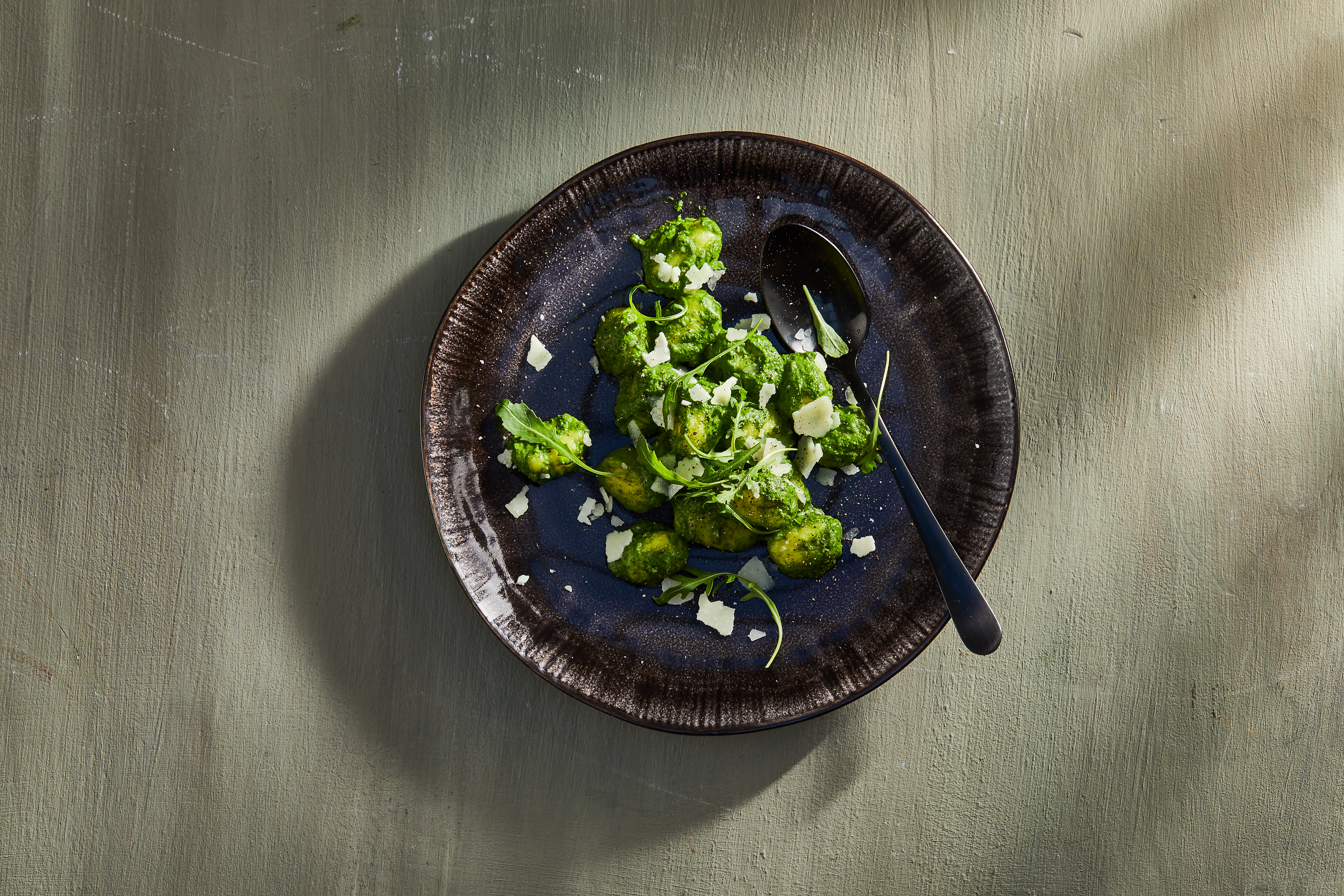 Gnocchi in boerenkoolsaus met pecorino