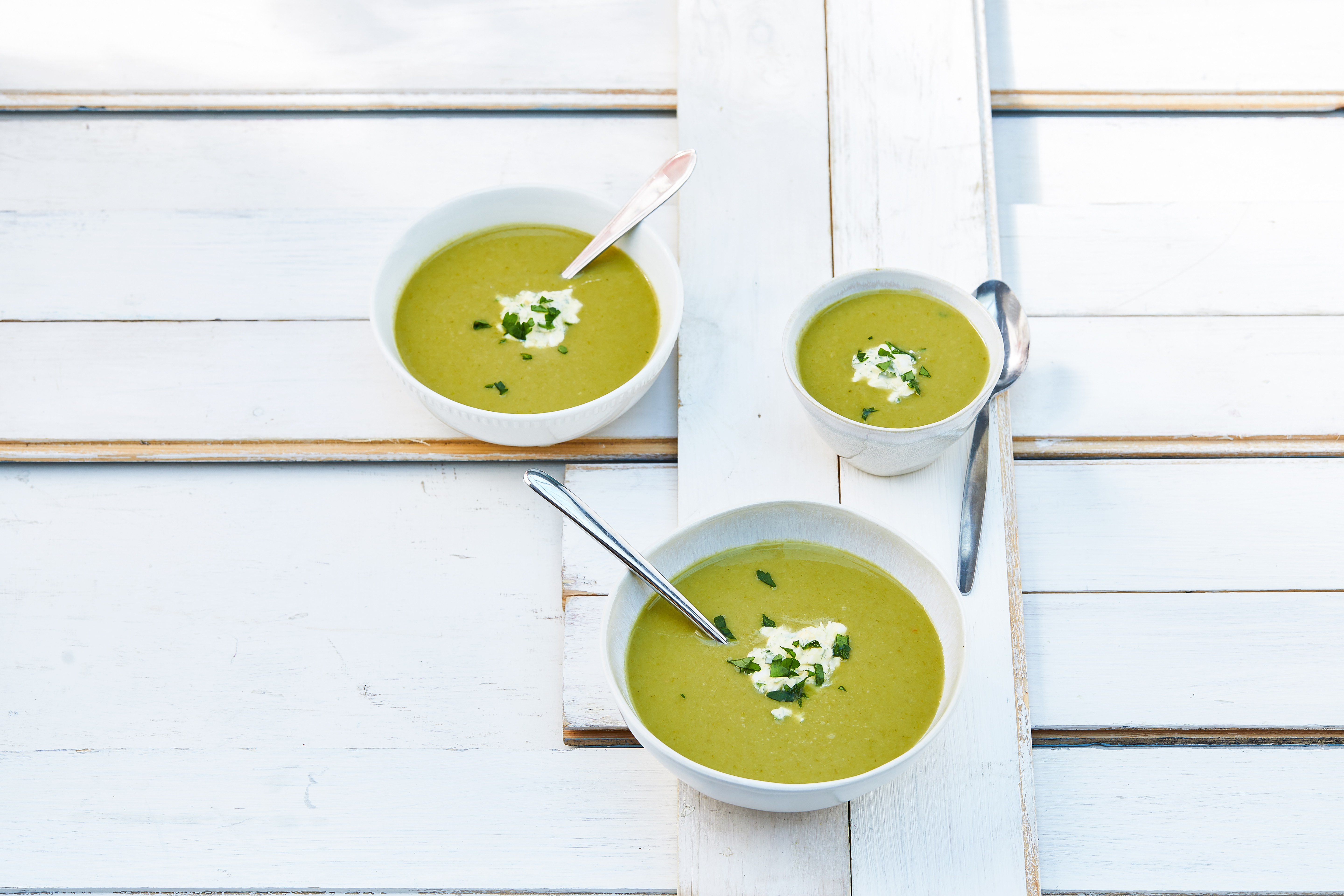 Groene aspergesoep à la flammande