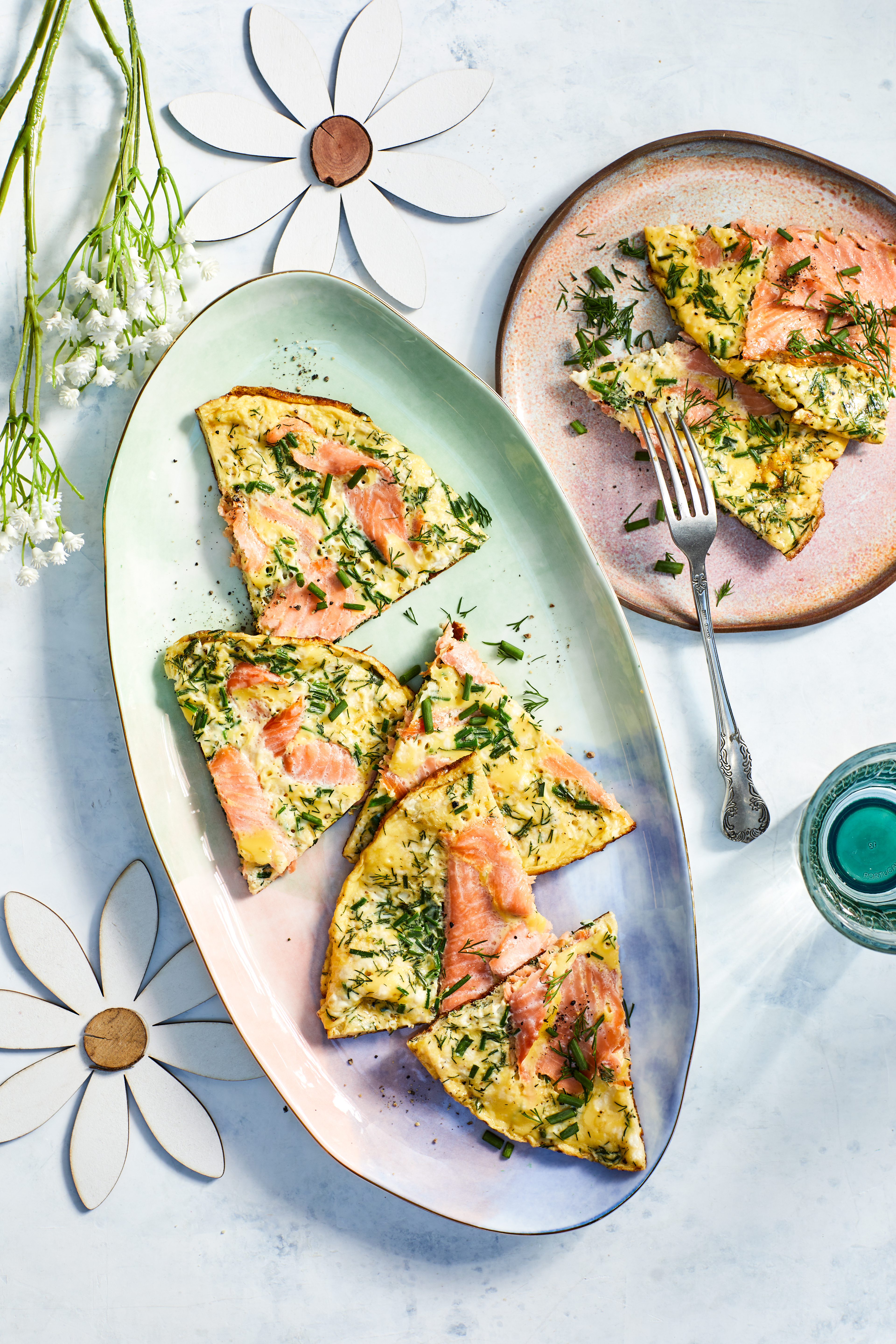 Zalm-omelet met mascarpone