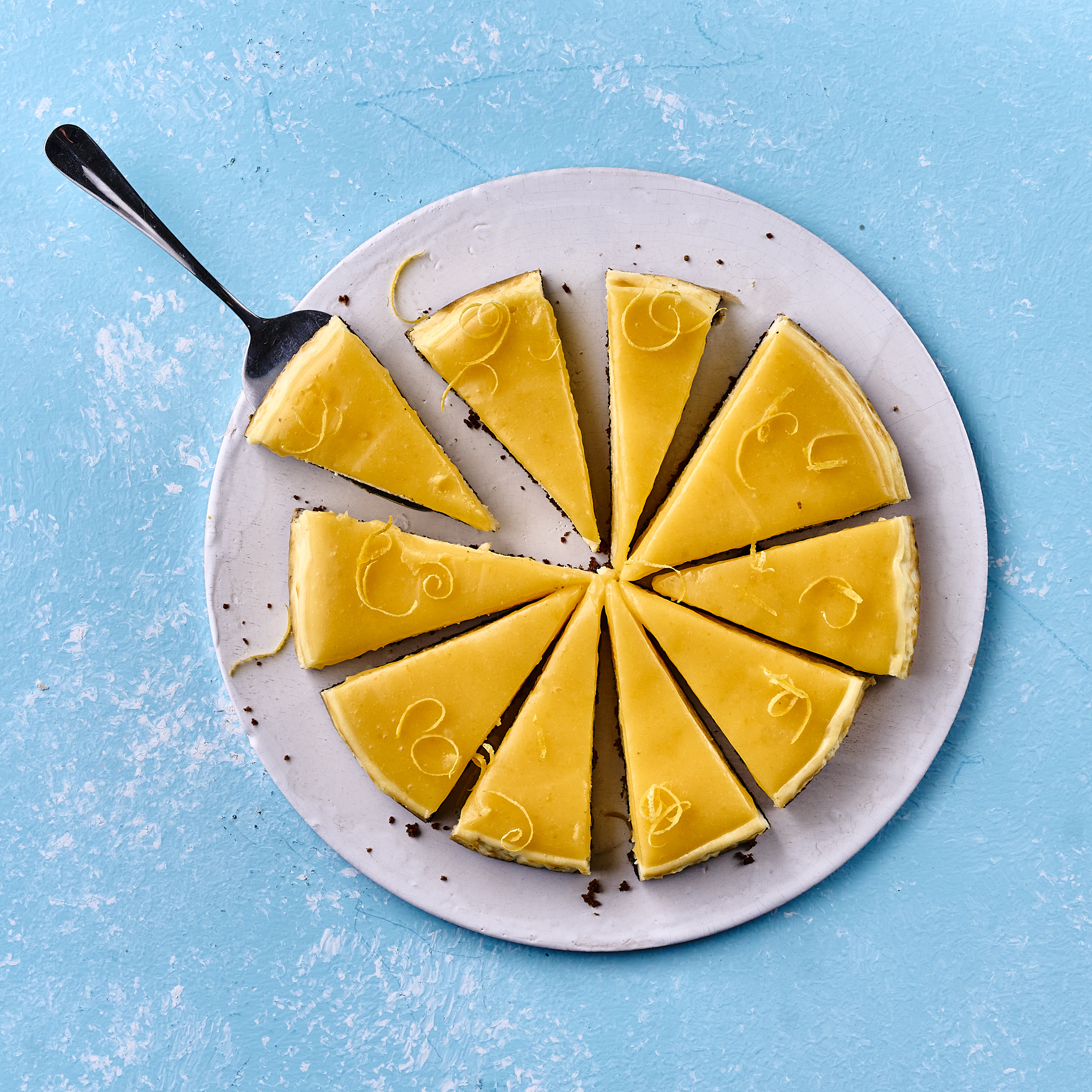 Lemon curd-cheesecake