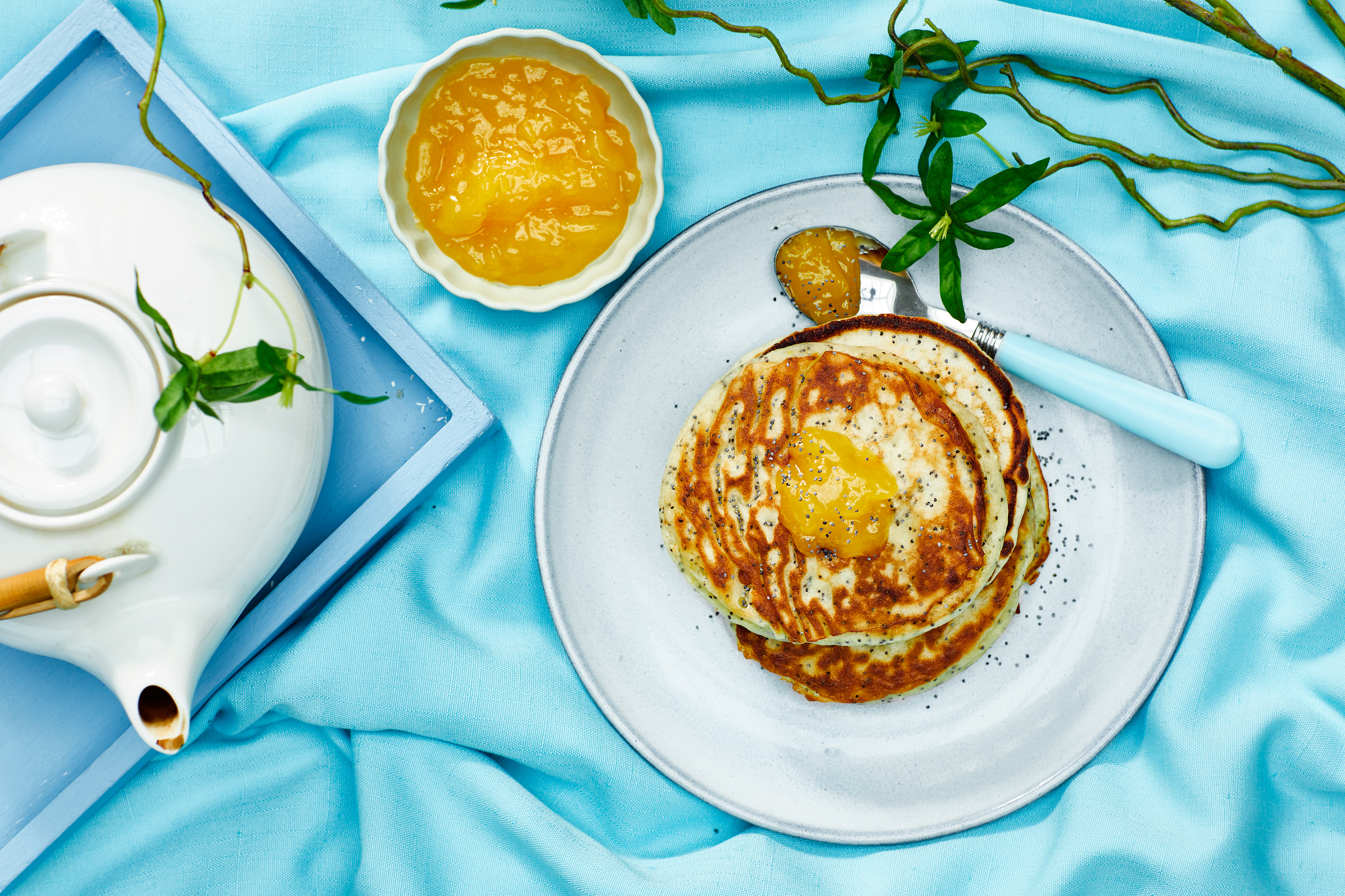 Citroen-maanzaadpancakes