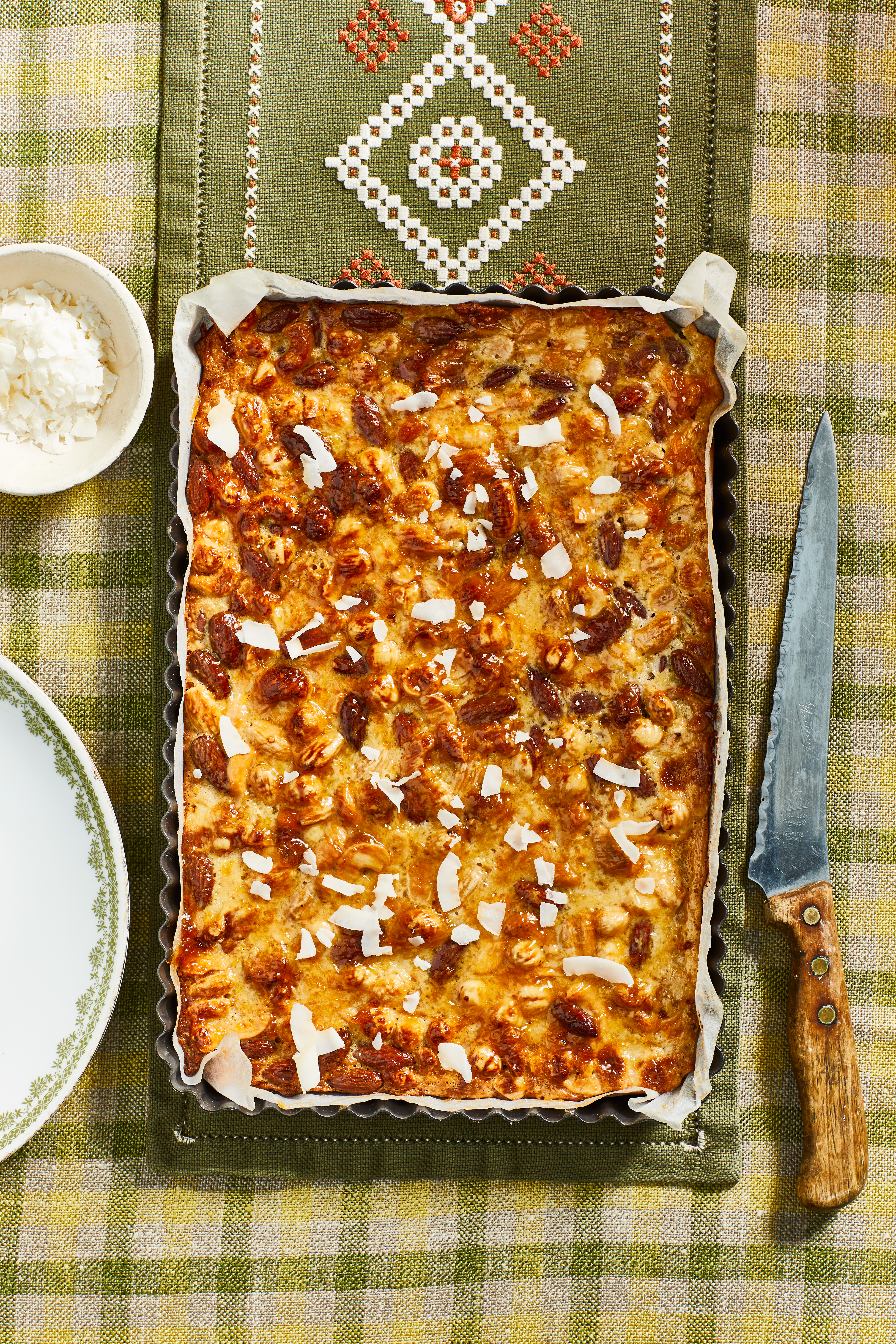 Notenplaatkoek met kokos