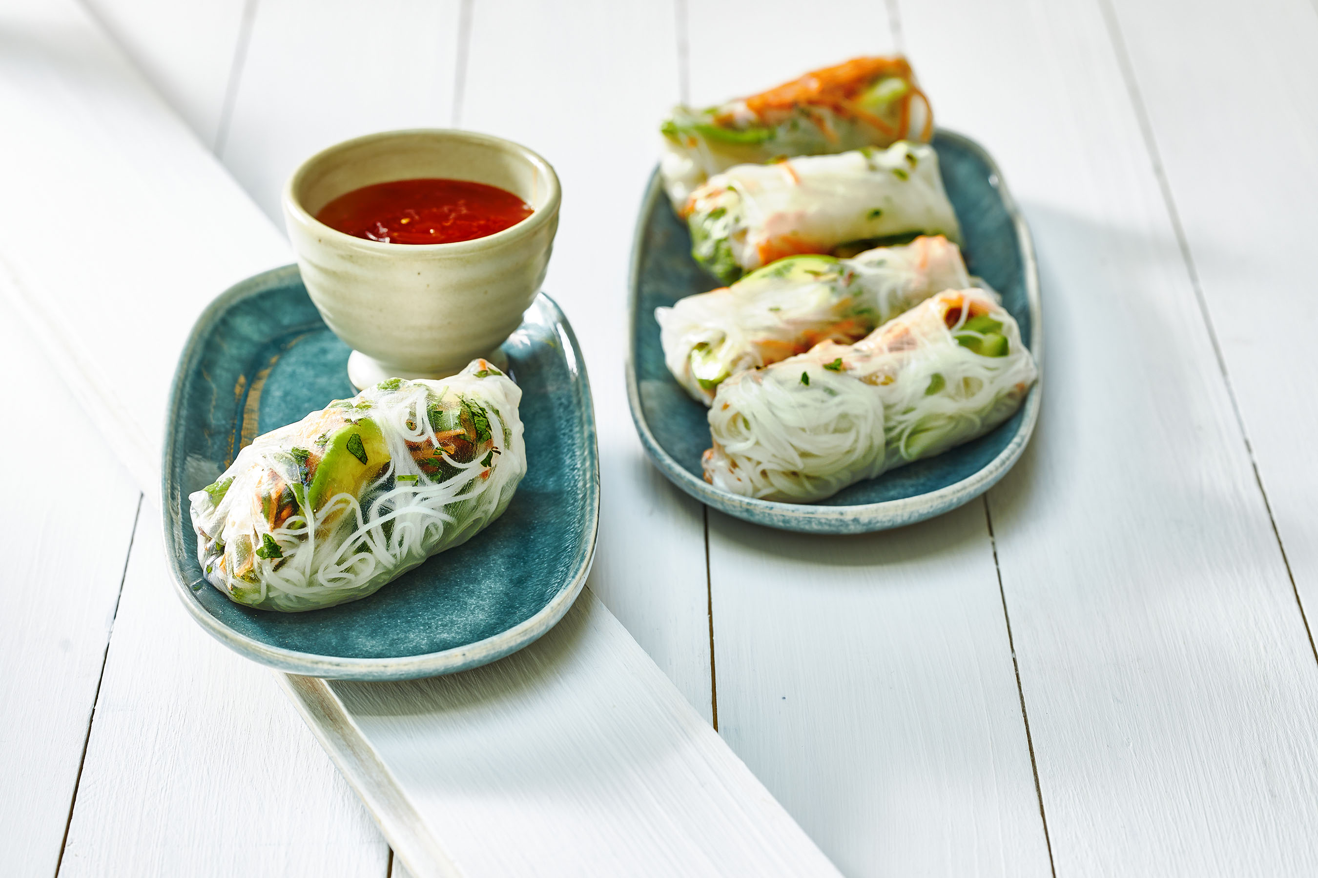 Summer rolls met knapperige tofu