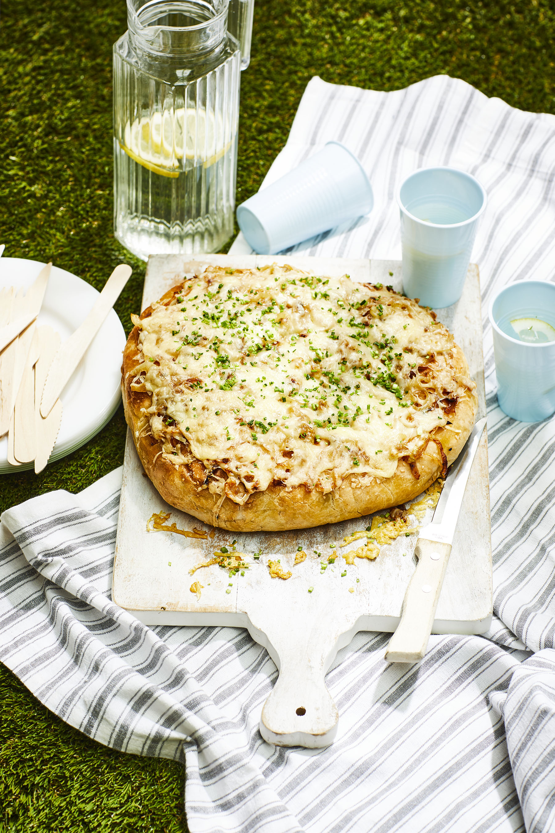 Uienbrood met gruyère