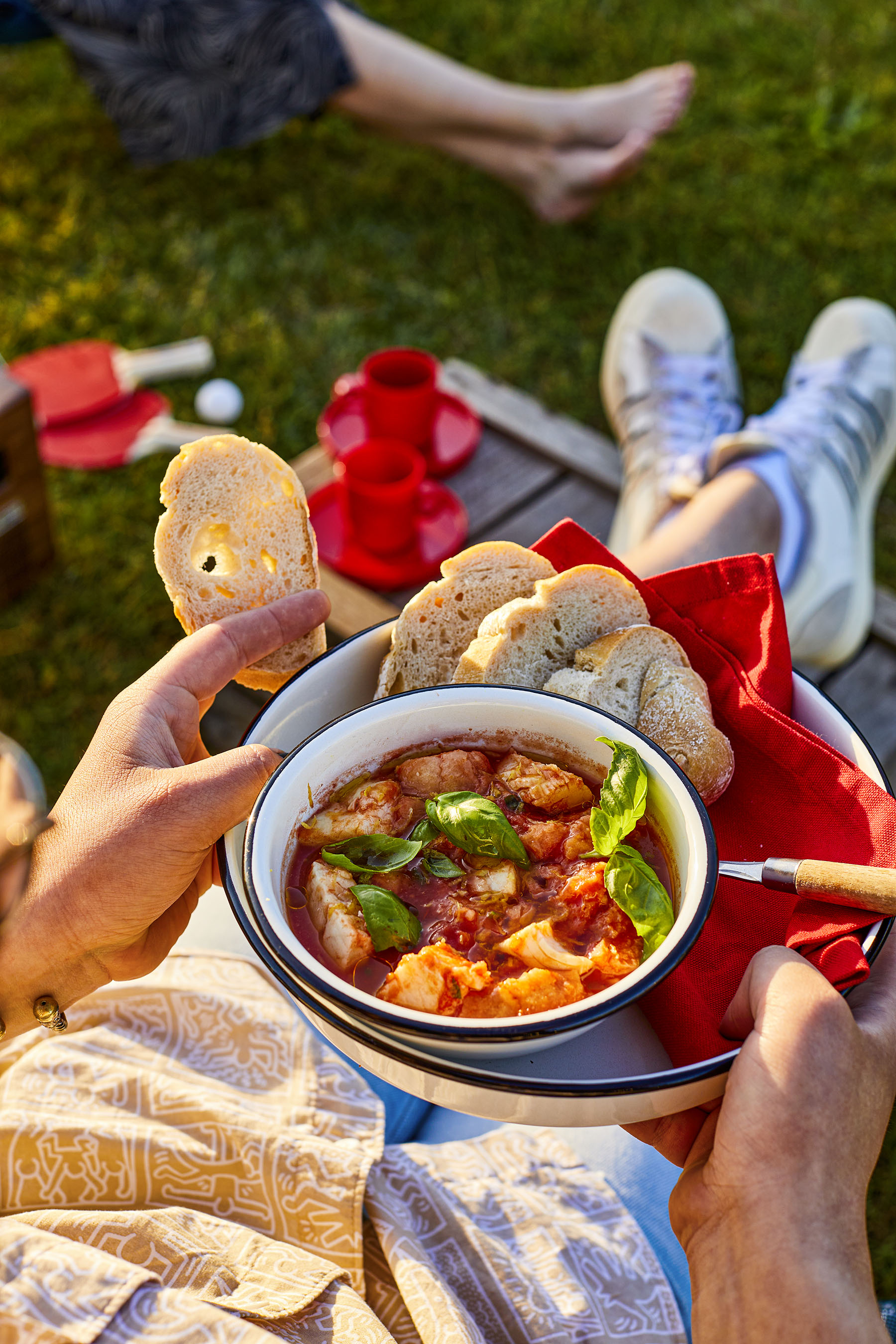Pappa al pomodoro con pesce