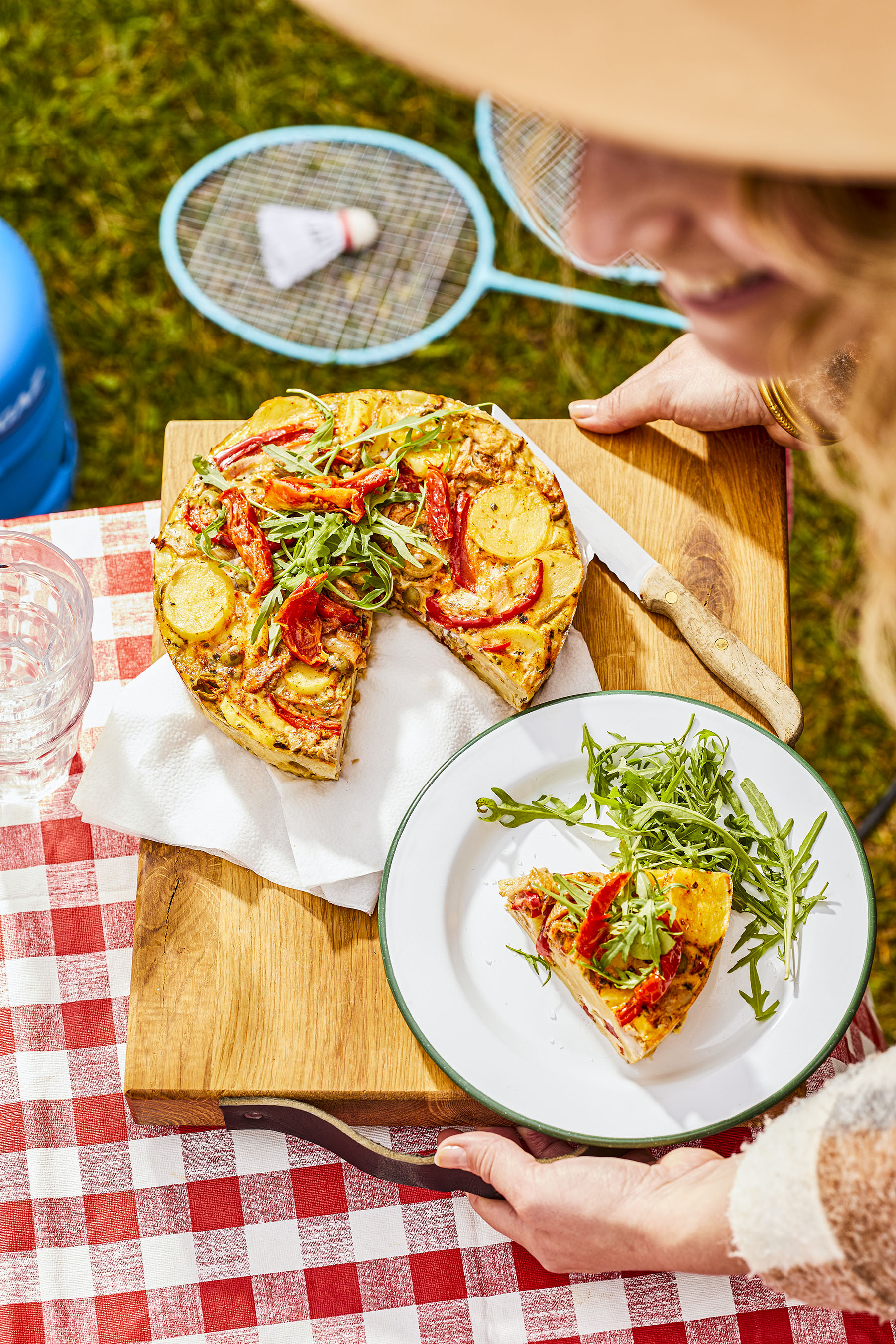 Tortilla met tonijn en paprika