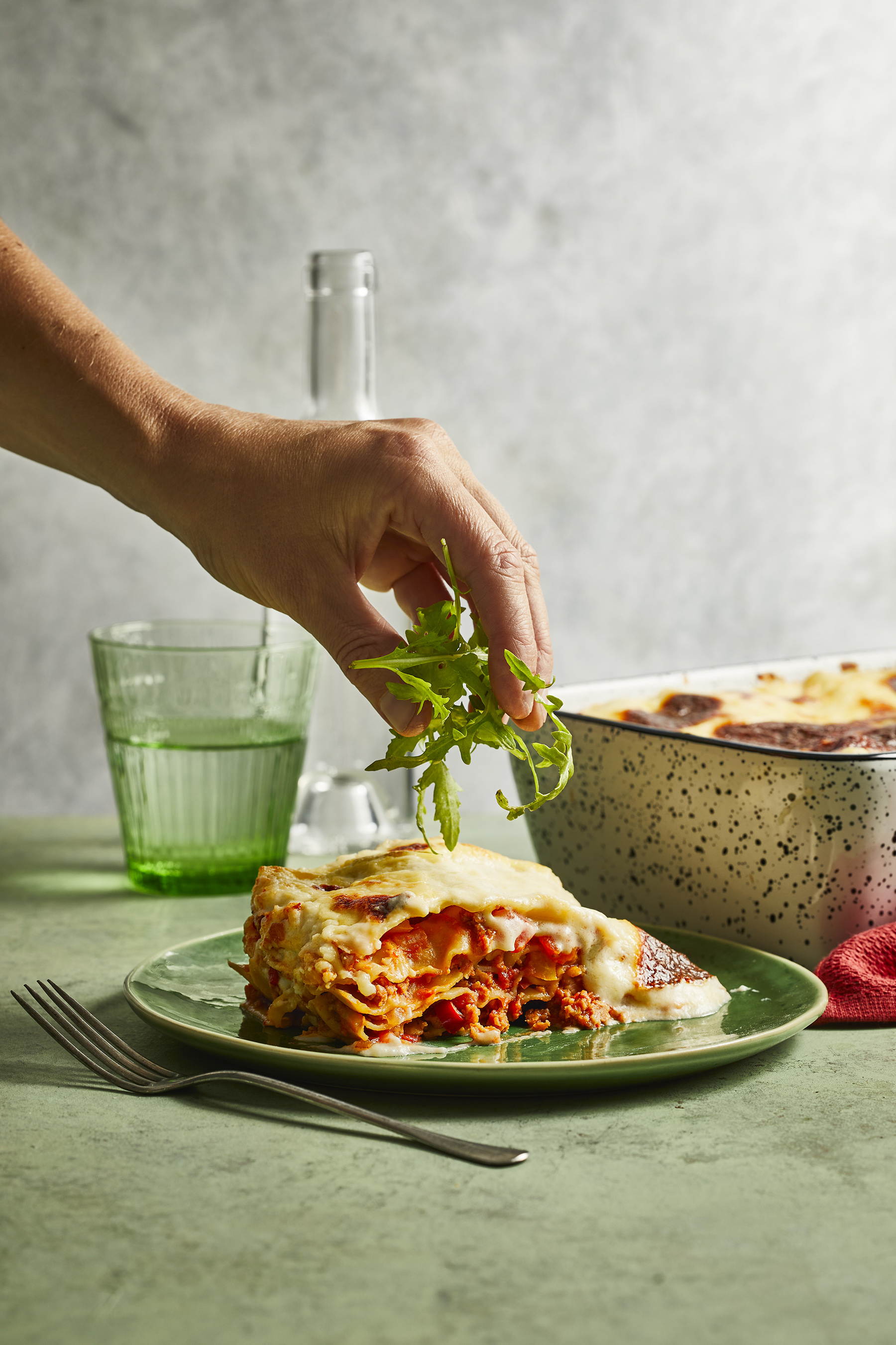 Pittige paprikalasagne