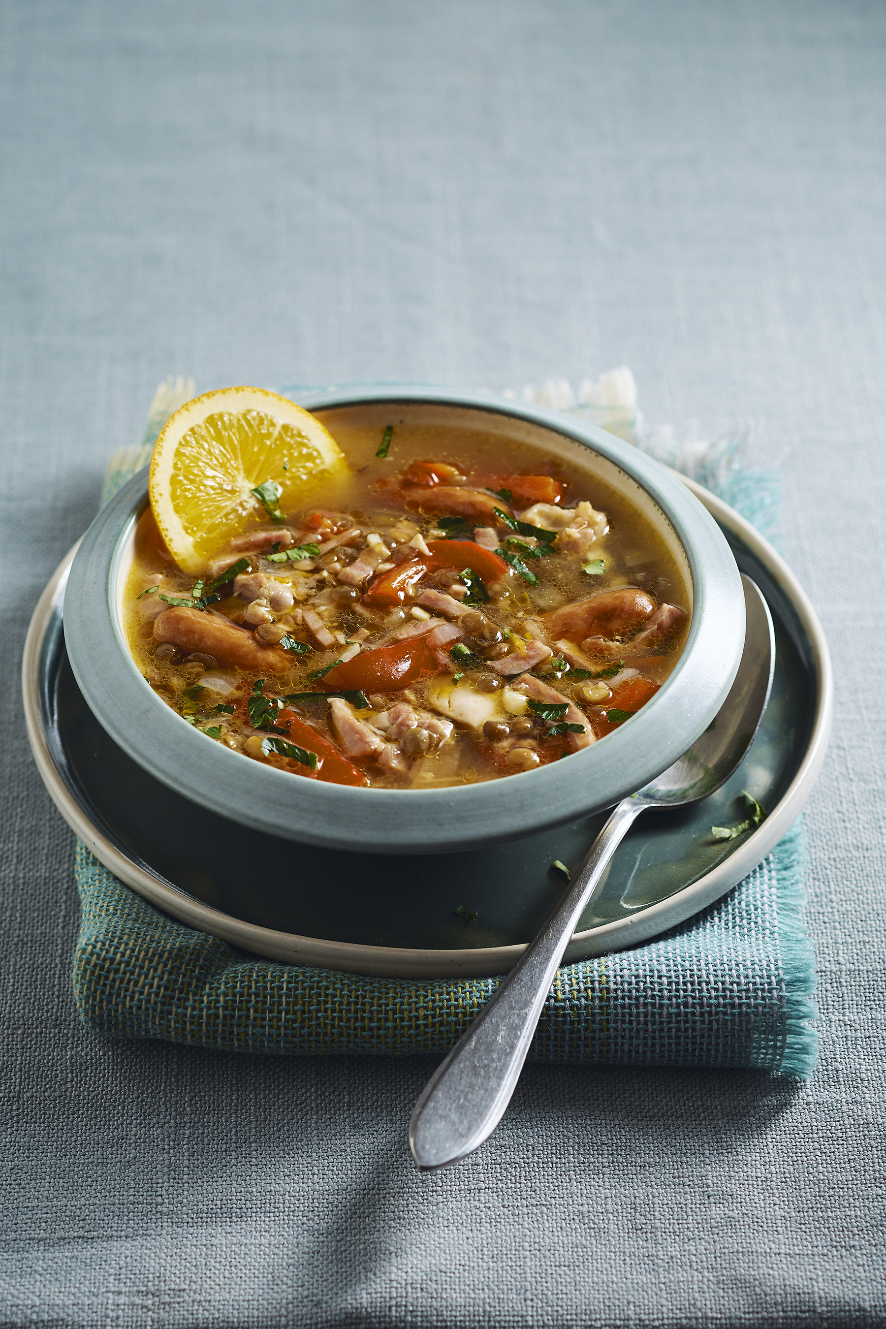 Caribische linzensoep