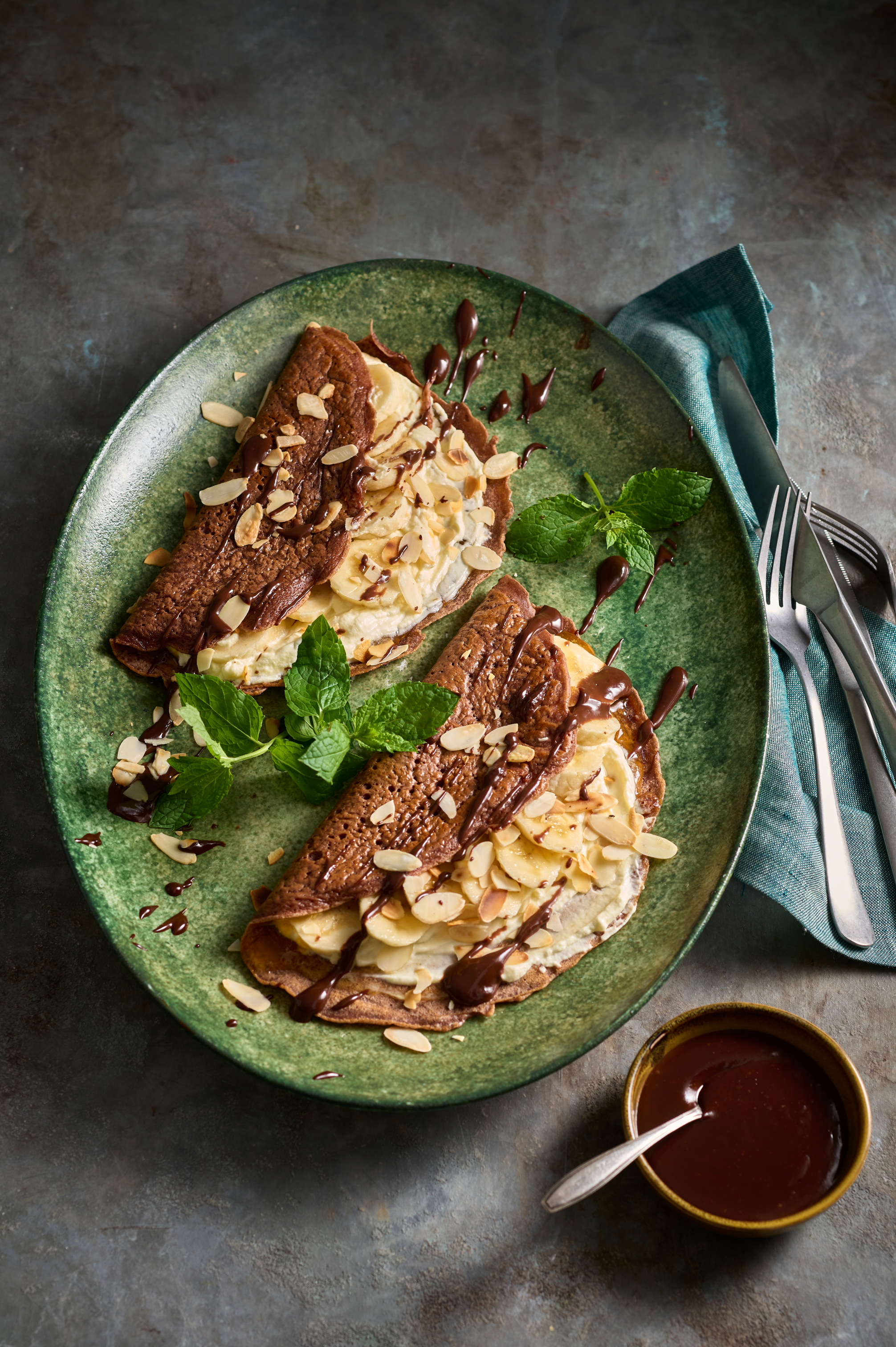 Chocoladecrêpes met banaan