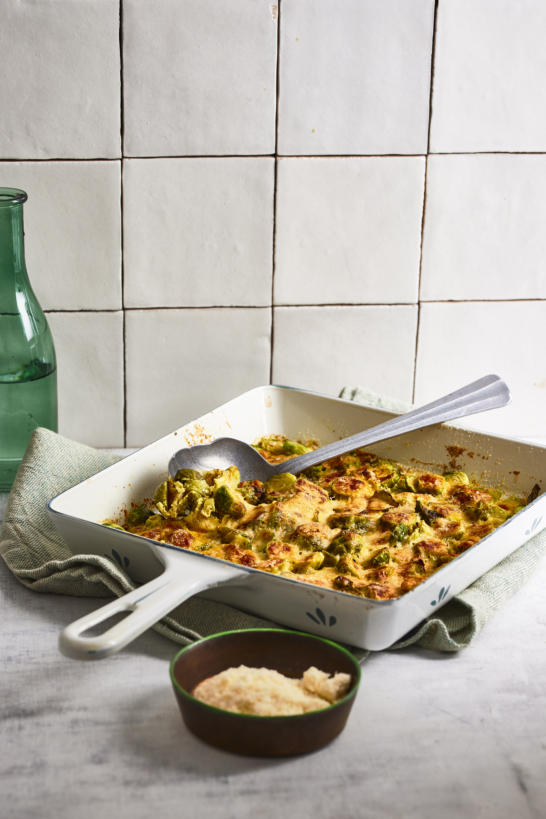 Spruitjesgratin met parmezaan