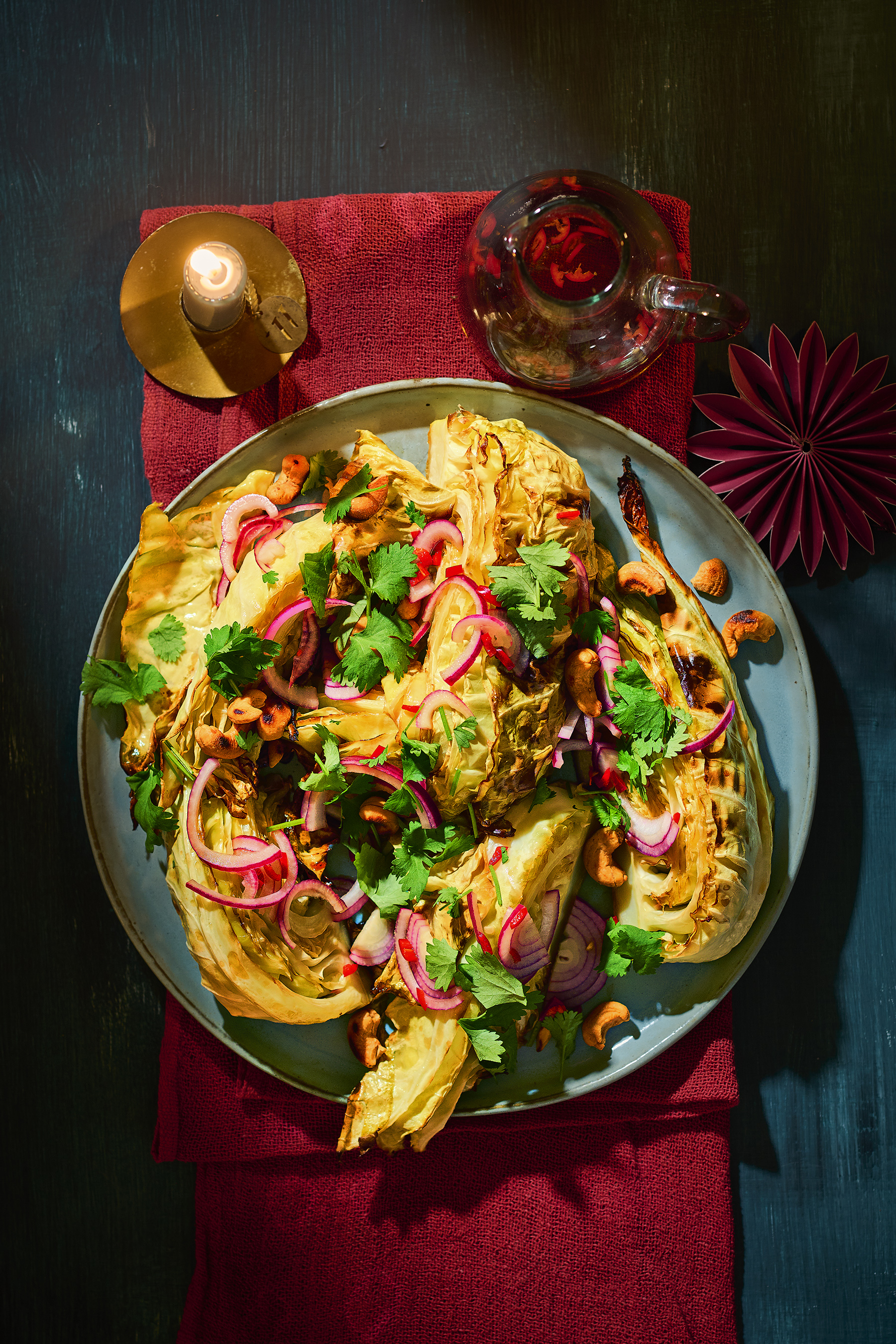 Thaise geroosterde spitskool