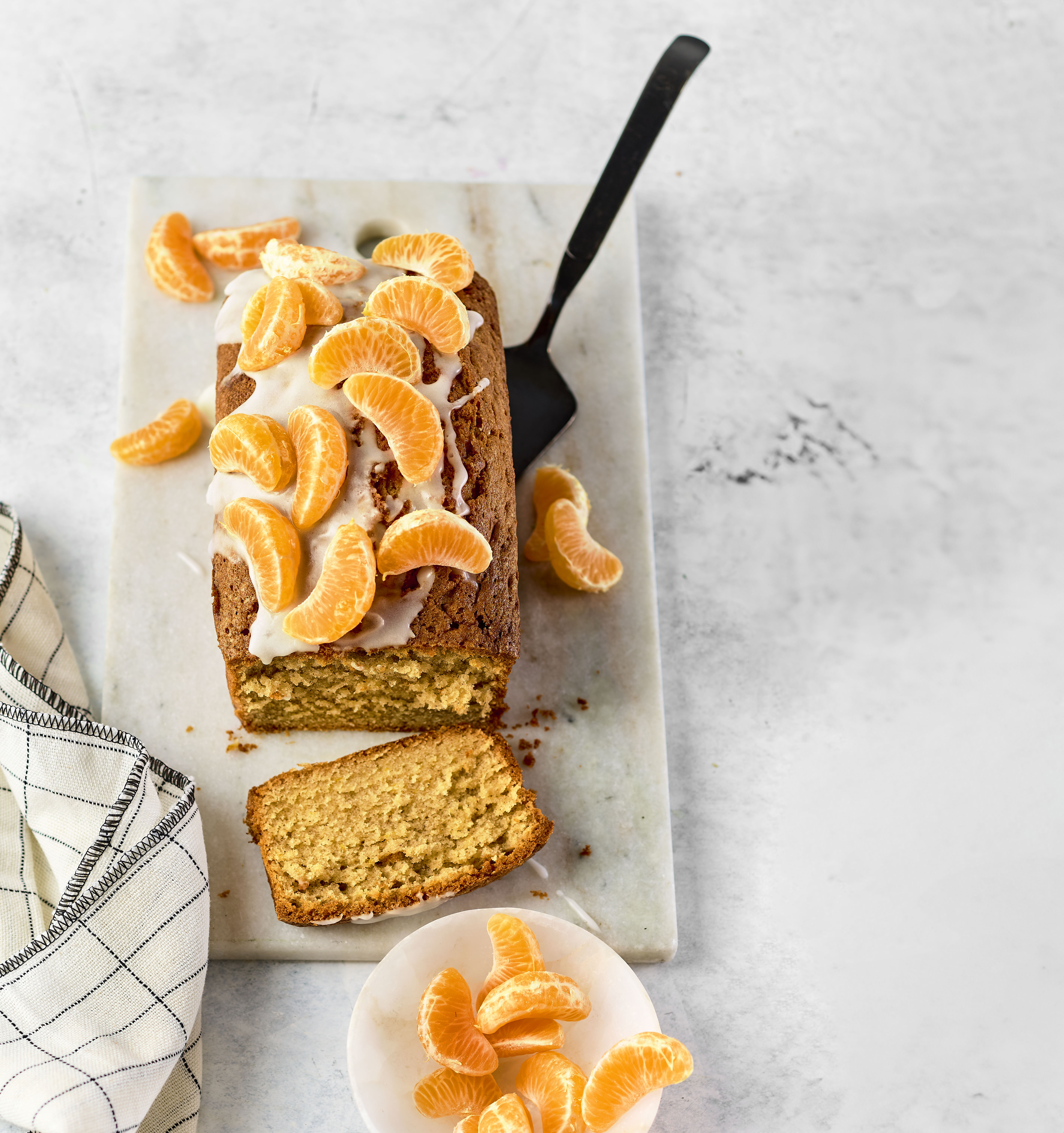 Kaneelcake met mandarijn