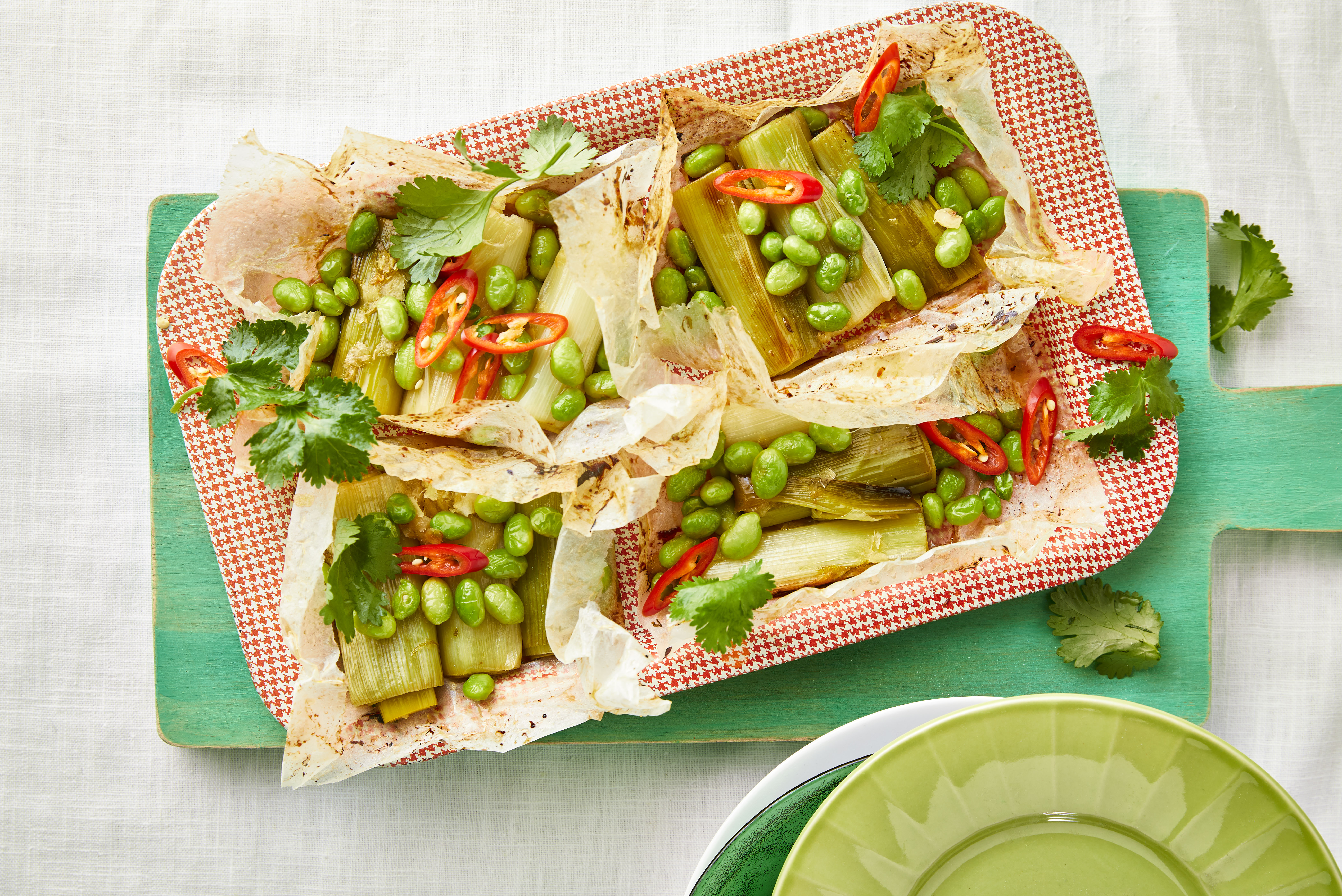 Preipakketjes met gember, soja en limoen