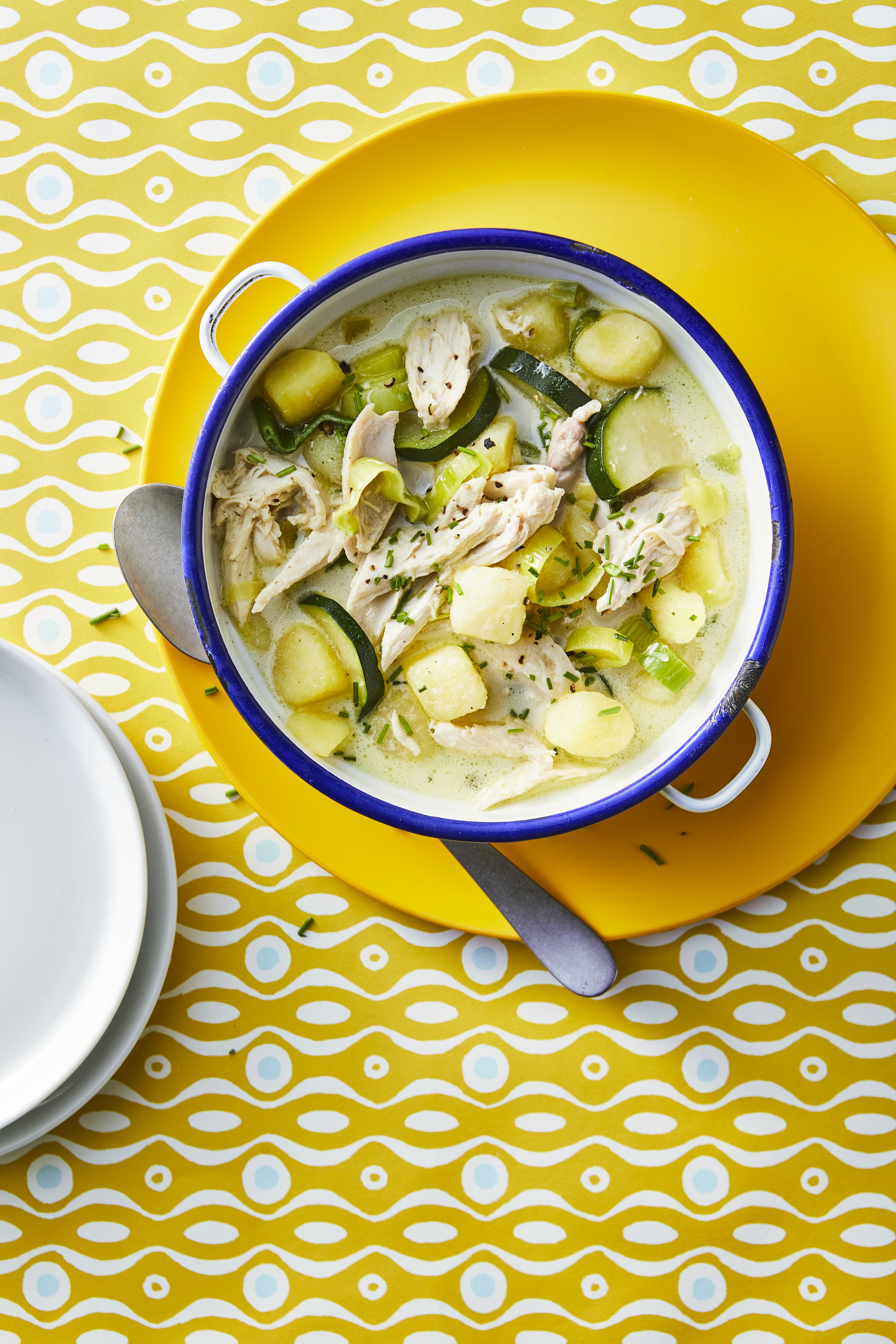 Aardappel-kippannetje met groenten