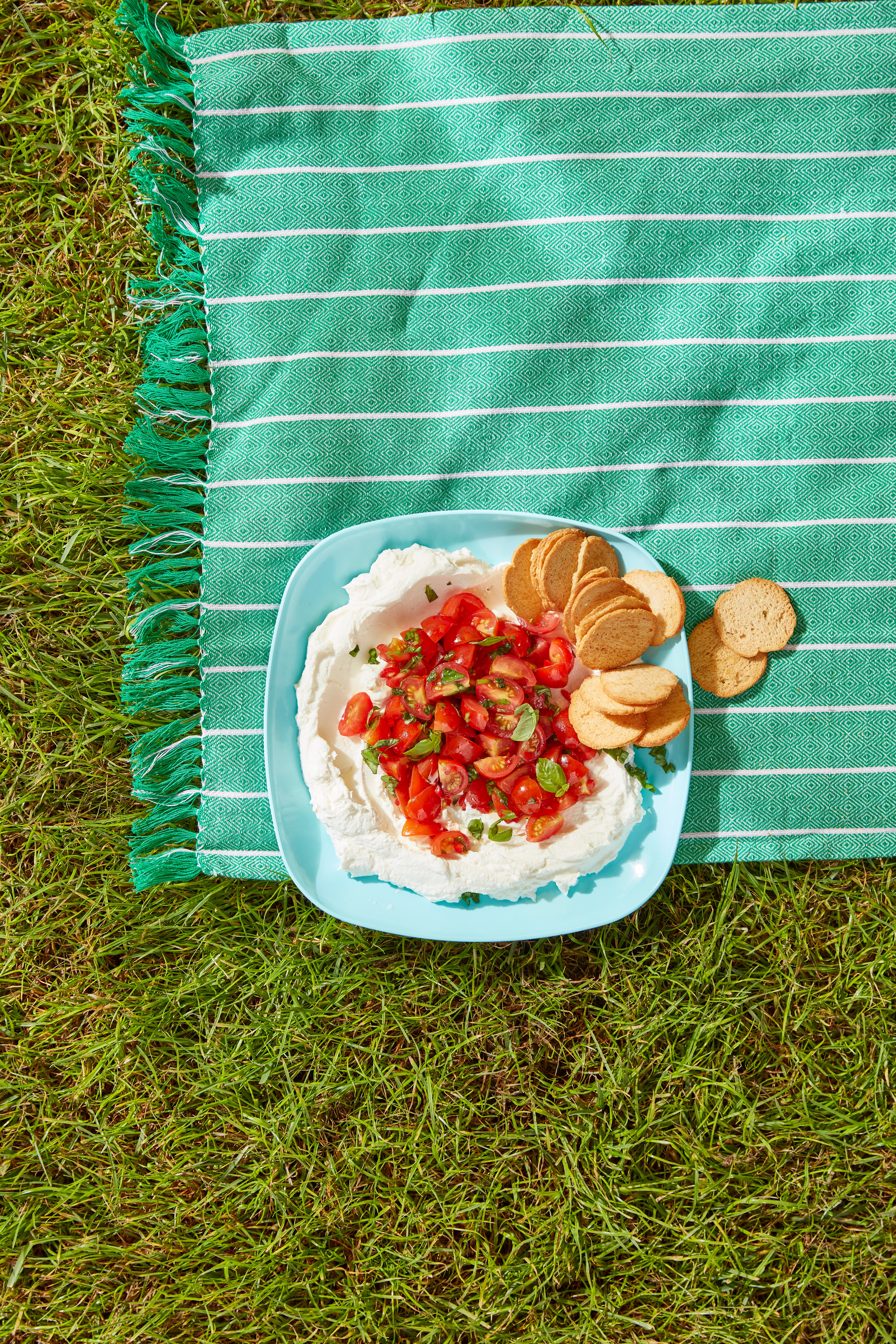 Ricottamascarpone met gemarineerde tomaatjes