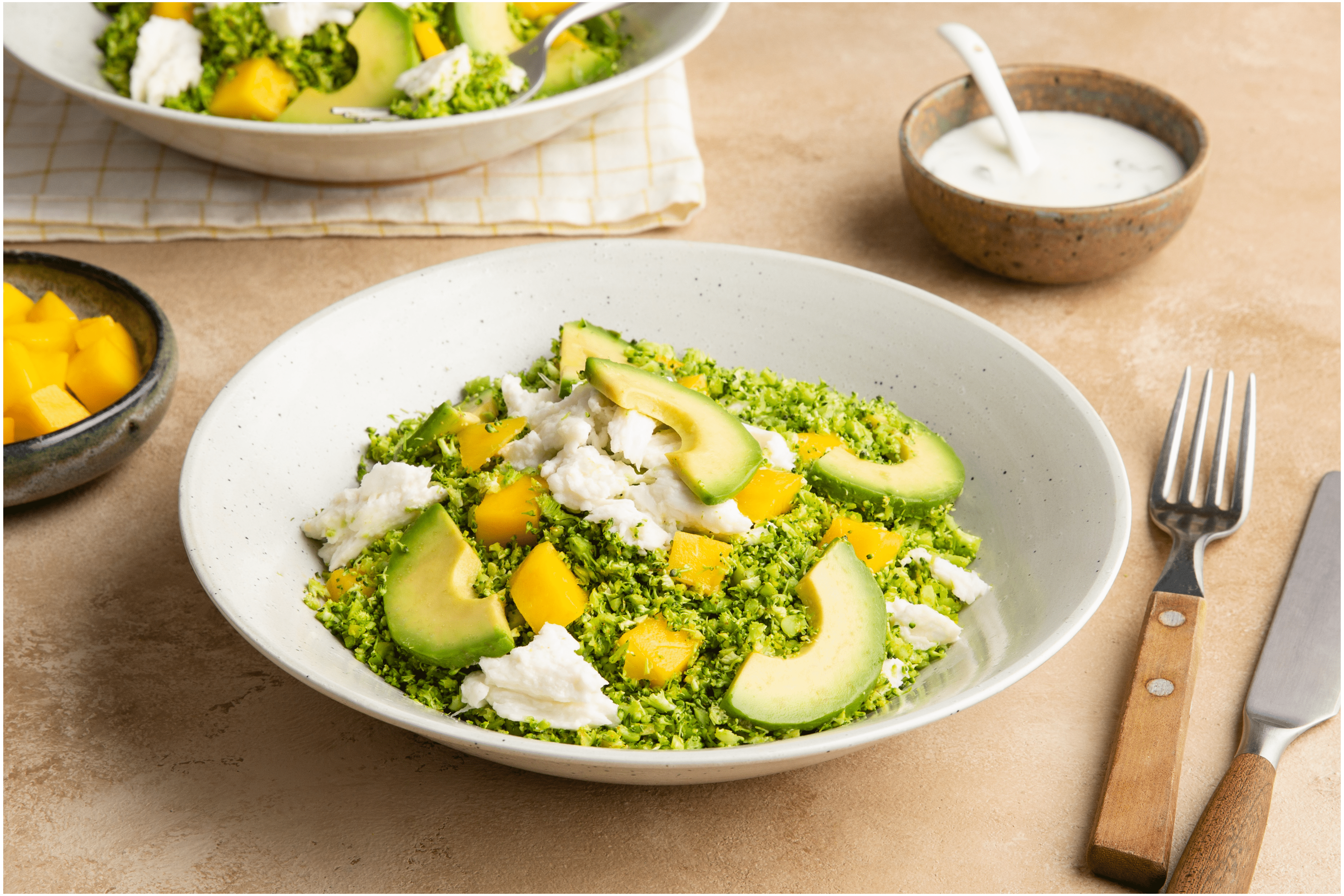 Broccolicouscous met mozzarella