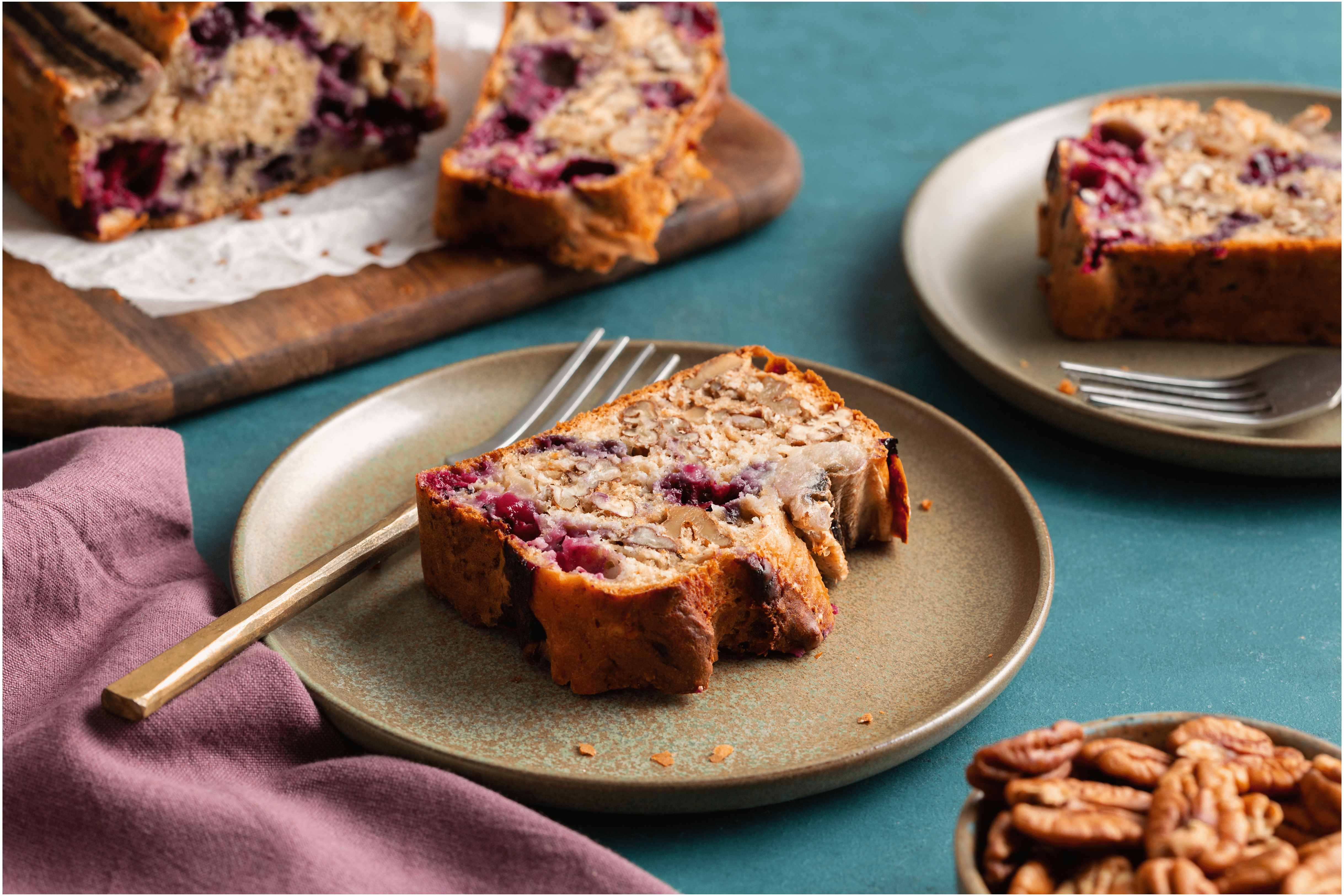 Bananenbrood zonder toegevoegde suikers met kaneel